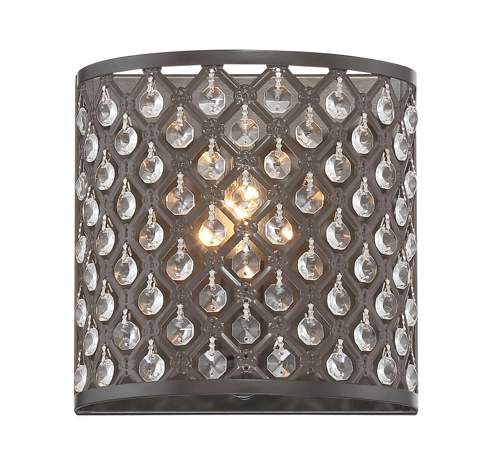 Quoizel LWS3237F1 Juliana 7.125-in 1 -Light Matte Bronze Traditional Vanity light