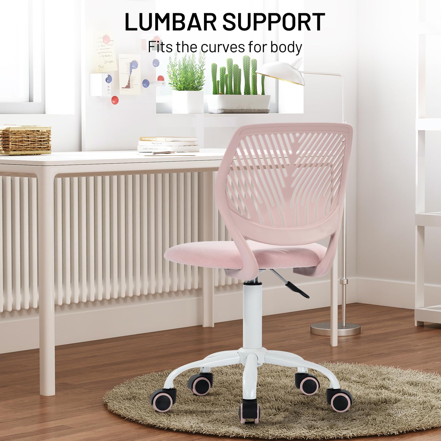 Homy Casa CARNATION PINK VNEW Office-Chairs - View #7