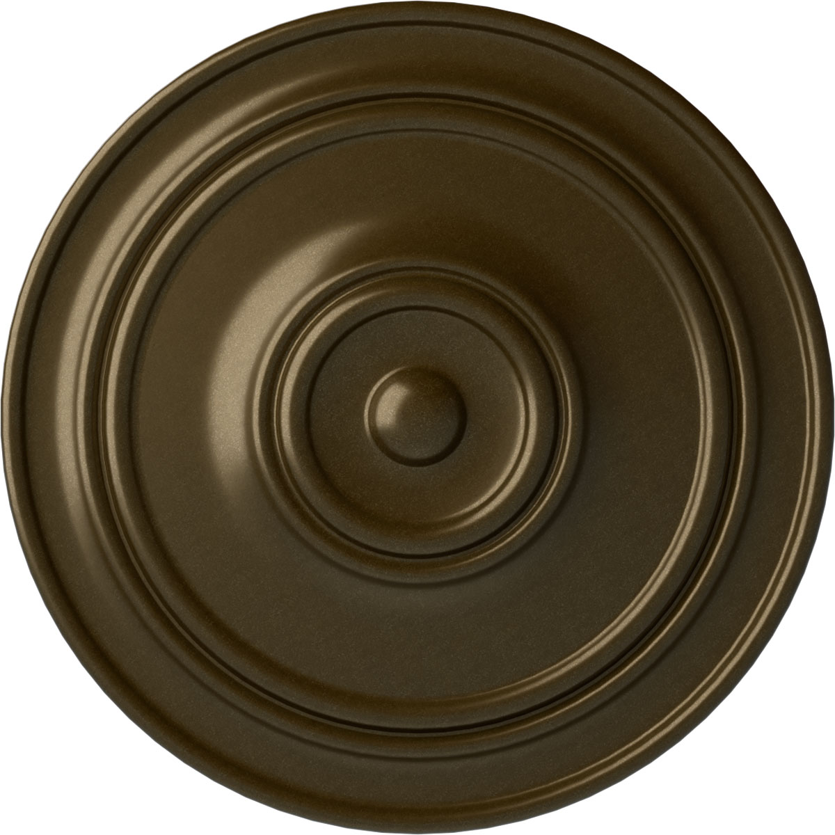 Ekena Millwork CM22CLBRS Classic 21.875-in W x 21.875-in L Brass Polyurethane Ceiling Medallion