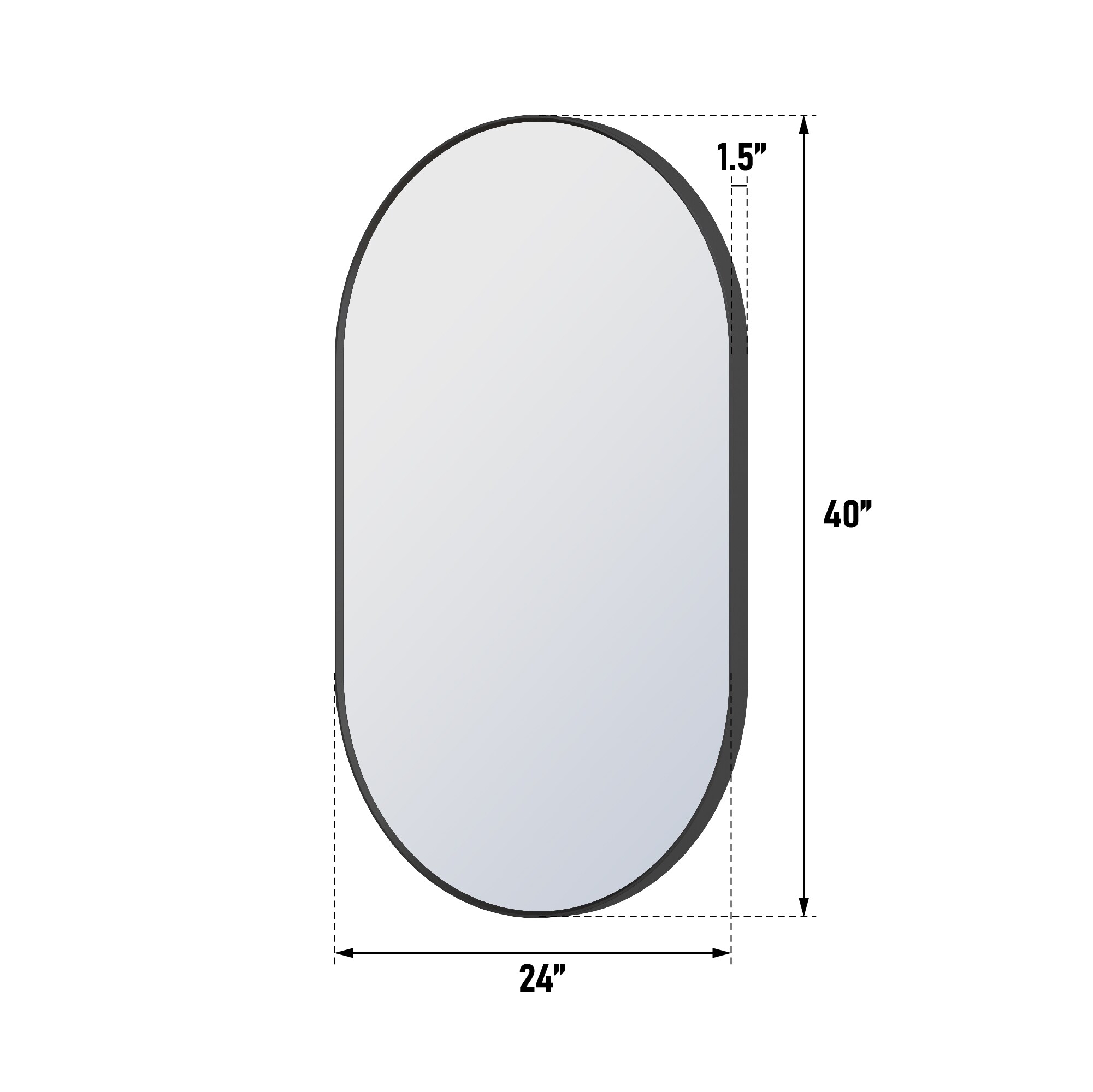 Forclover HF2MR2440MB Decor-Mirrors - View #3
