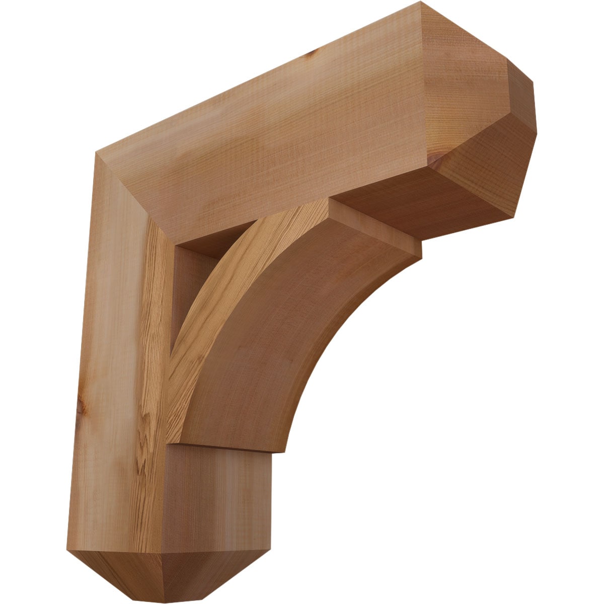 Ekena Millwork BKT06X20X20THR04SWR Thorton craftsman smooth 5-1/2-in x 20-in x 20-in Western red cedar Brown Wood Standard bracket