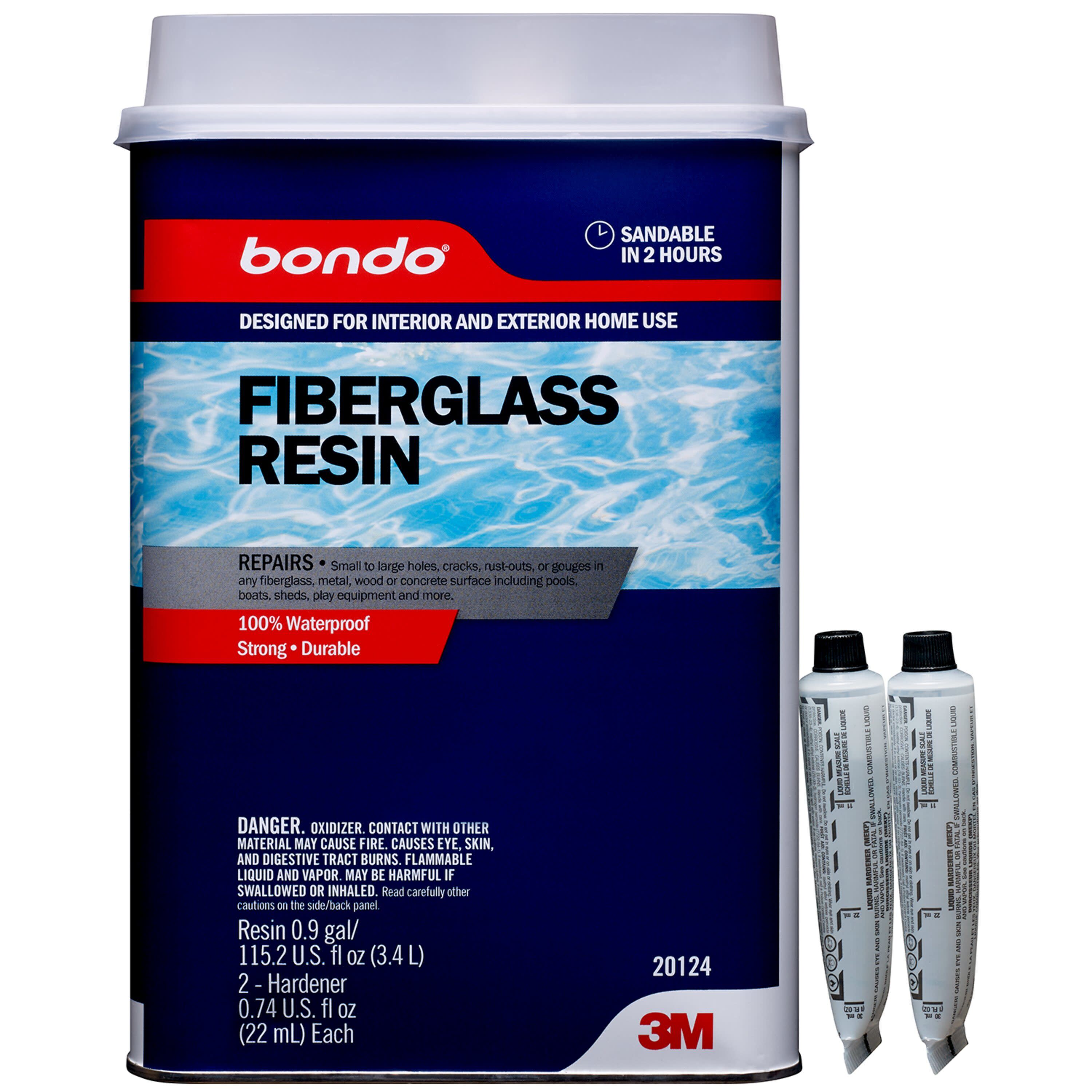 3M Bondo Fiberglass Resin Repair Kit - 8 oz., 8978406