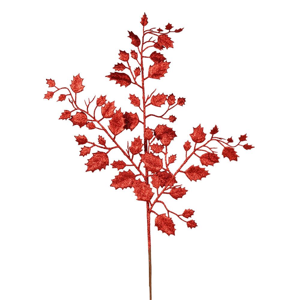 Vickerman 12Pack Red Leaf Spray Christmas Tree Pick in the Christmas