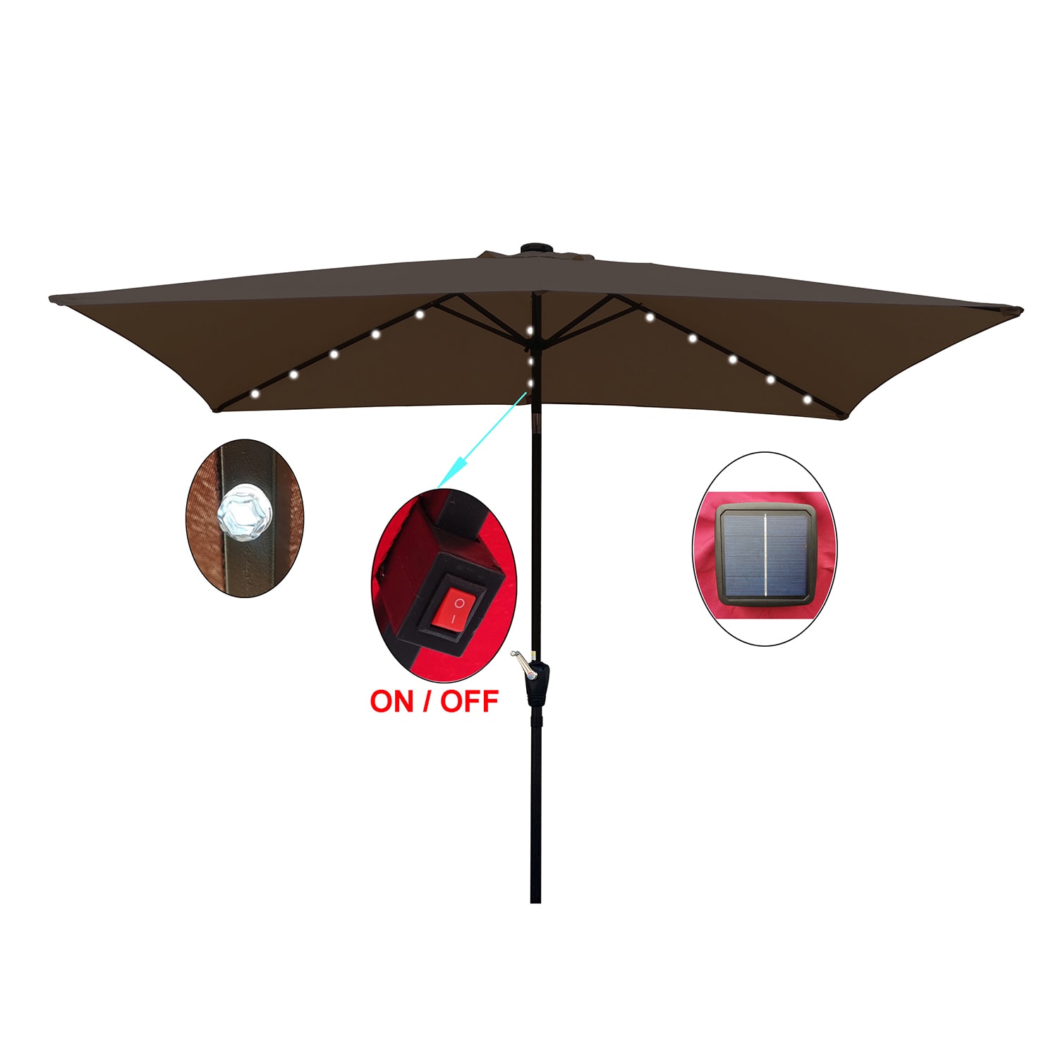 SINOFURN SYA810037RD Umbrellas-2 - View #4