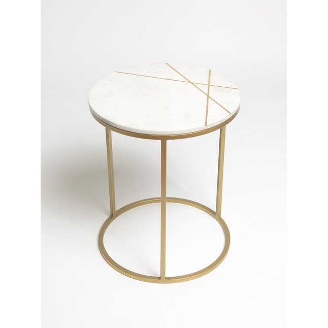 Best Home Fashion White Granite Marble, Best Round Side Tables