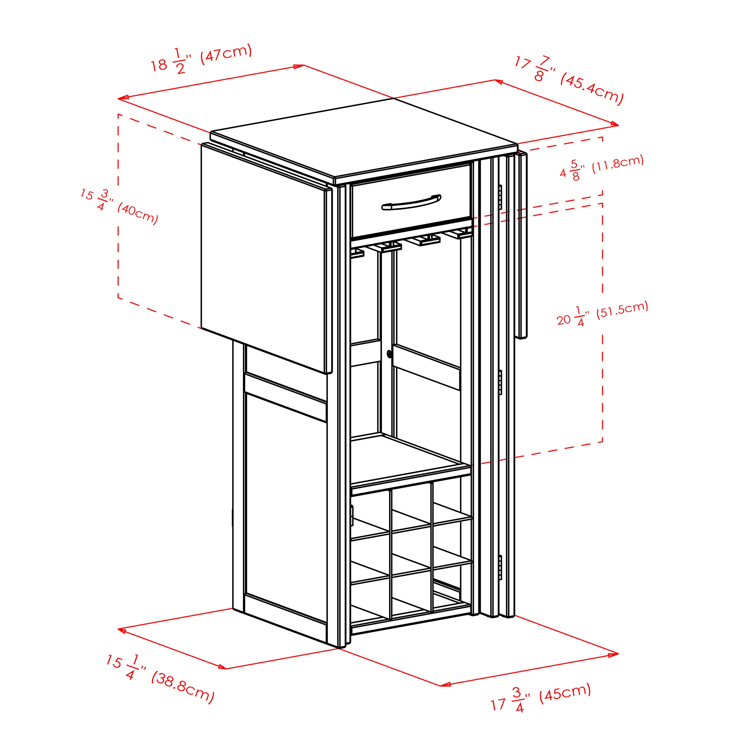 Winsome Wood 94350 Home-Bars - View #12