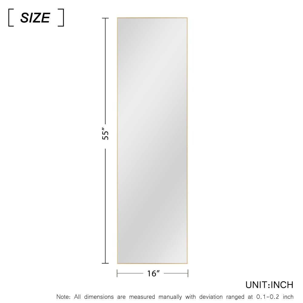 Frame Free Standing Floor And Wall Oversize Full Length Mirror Mirrors At Com Frame Free Standing Floor And Wall, Full Height Mirror Dimensions