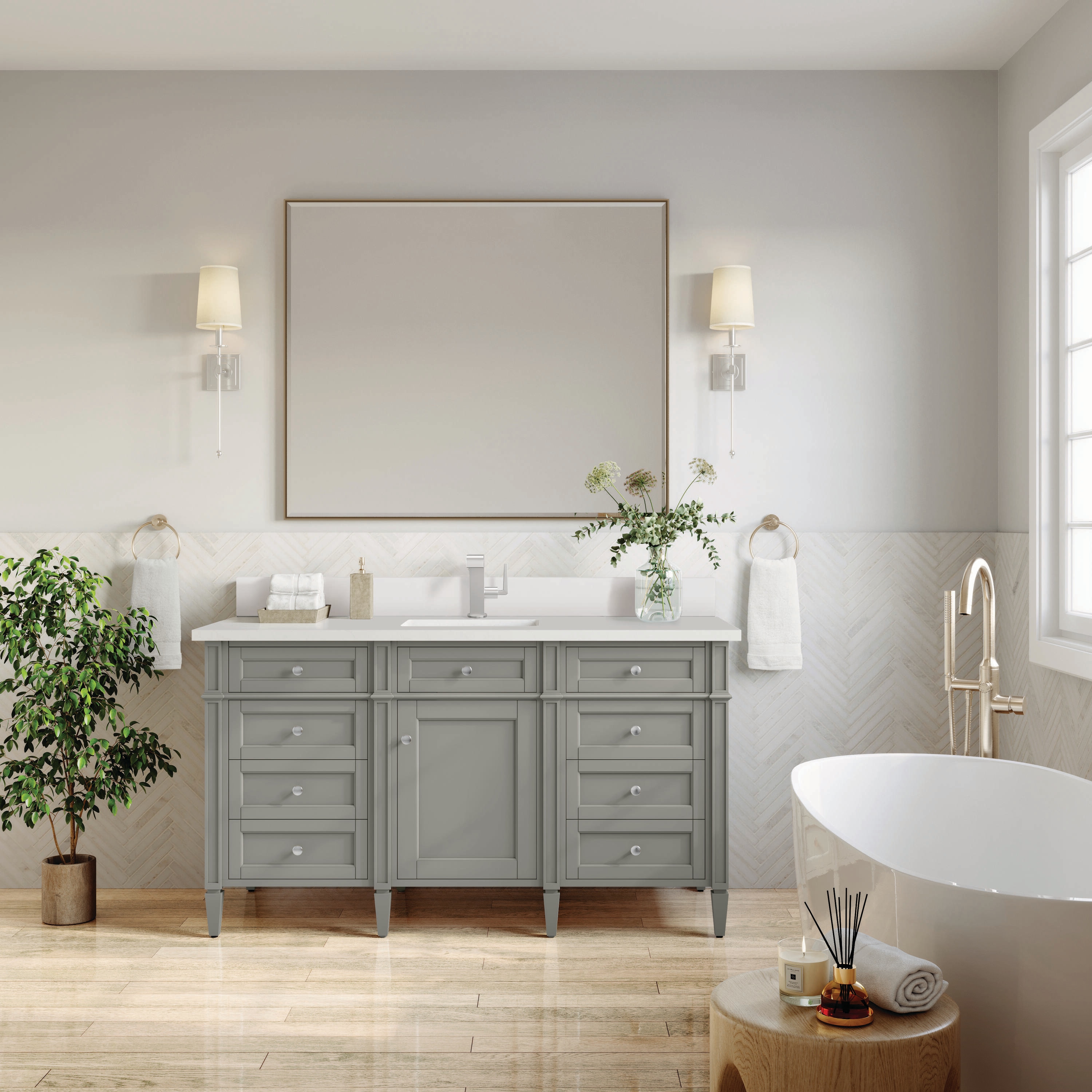 James Martin Vanities 650-V60S-UGR-1WZ Bath-Vanity-Combo - View #2