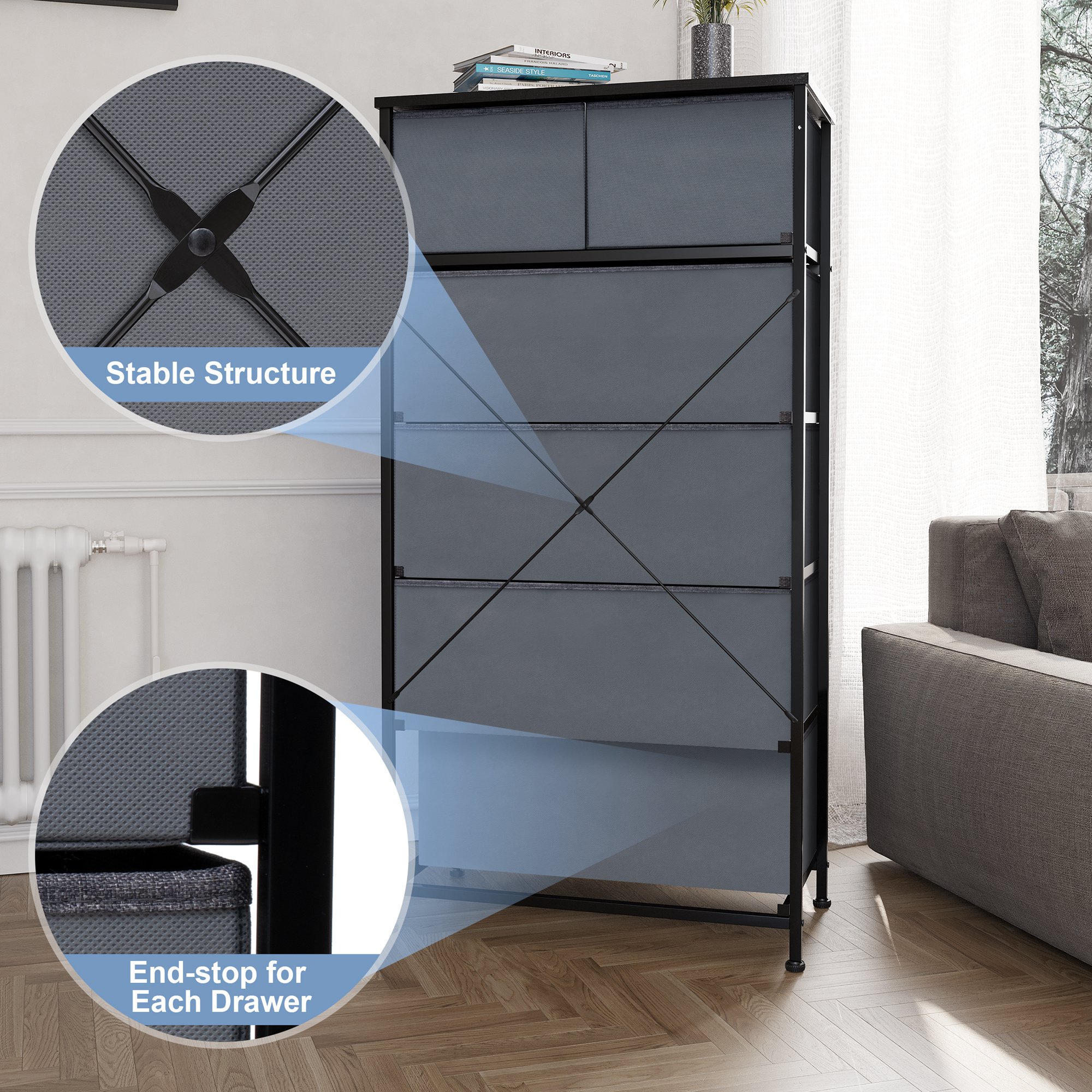 CloudFly CL-HD019GRY dressers - View #3