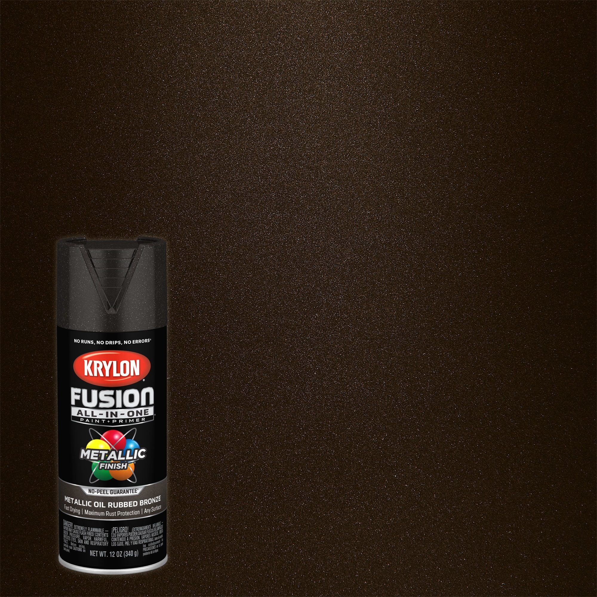 Krylon Fusion All-In-One Gloss Oil Rubbed Bronze Metallic Spray Paint and  Primer In One (NET WT. 12-oz