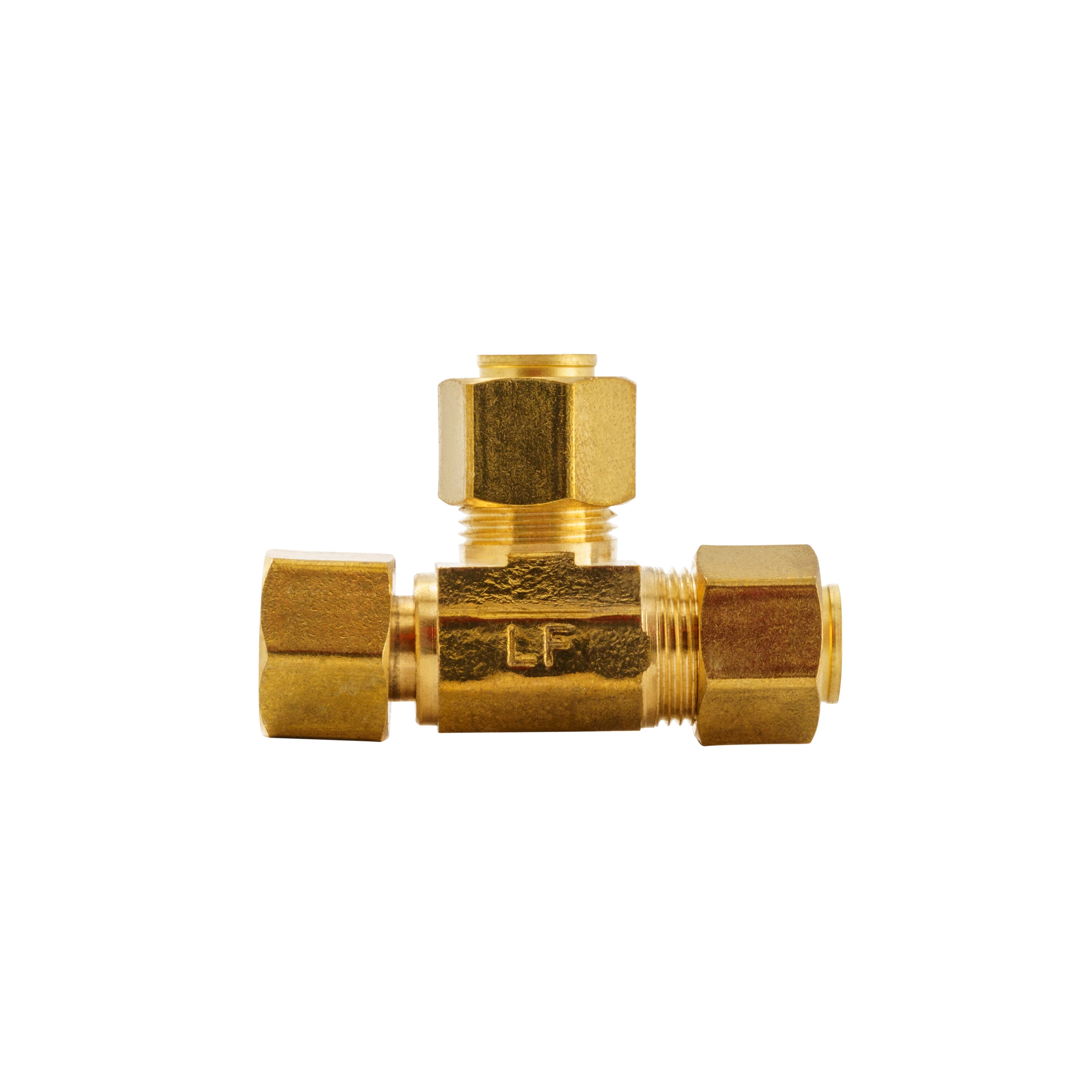 Proline Series 1/4-in x 1/4-in Compression Tee Fitting in the Brass Fittings  department at