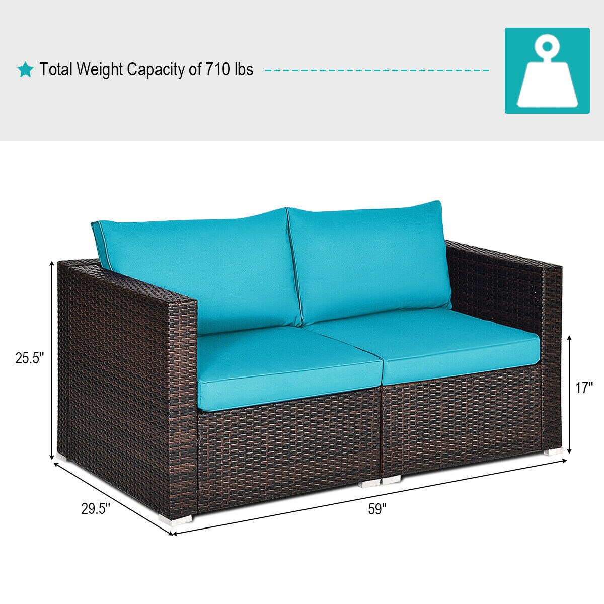 WELLFOR OUG66869TU+ Patio-Conversation-Sets - View #10