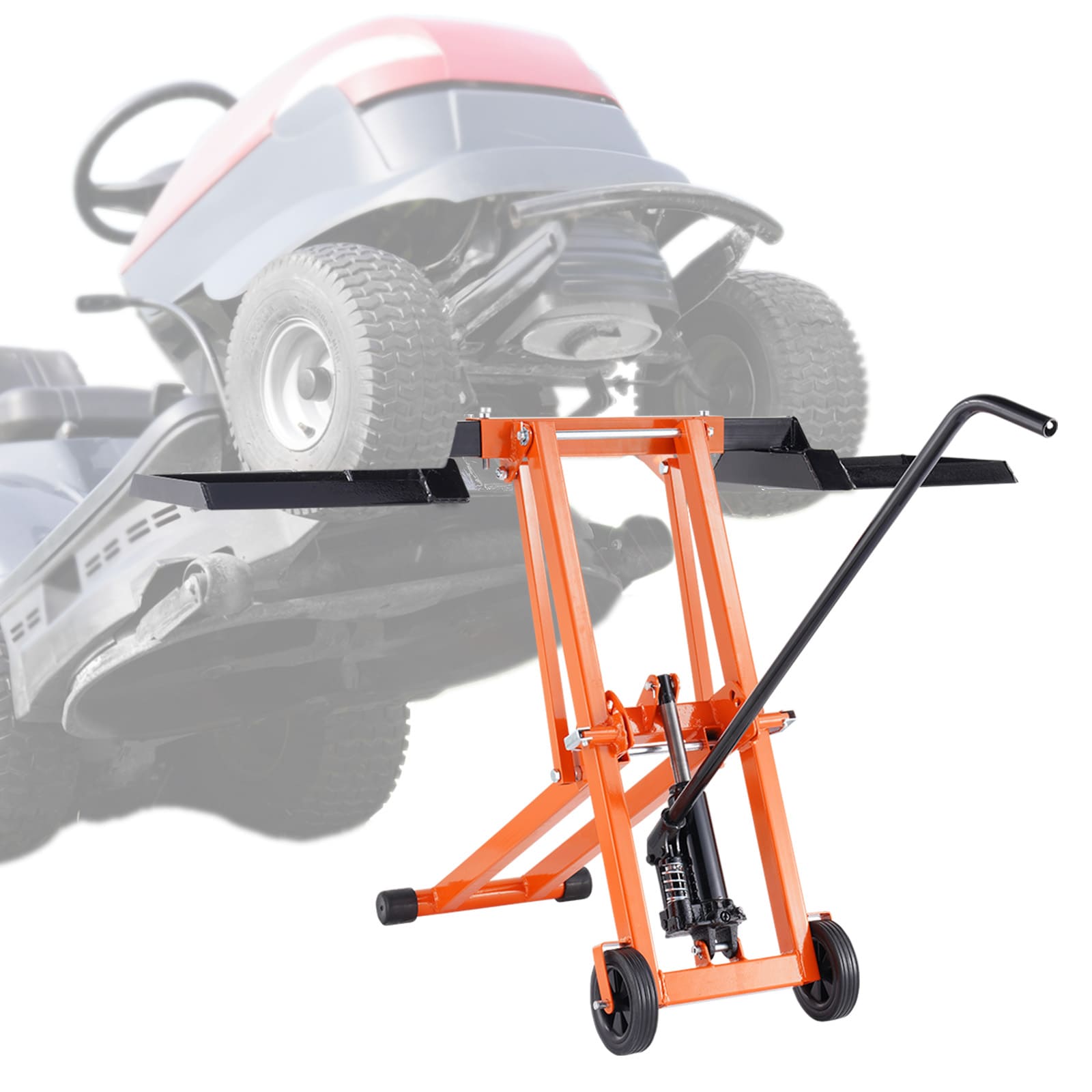 VEVOR GCJSJJYYS500E2M1RV0 Orange 0.23-Ton Steel Hydraulic Jack kit
