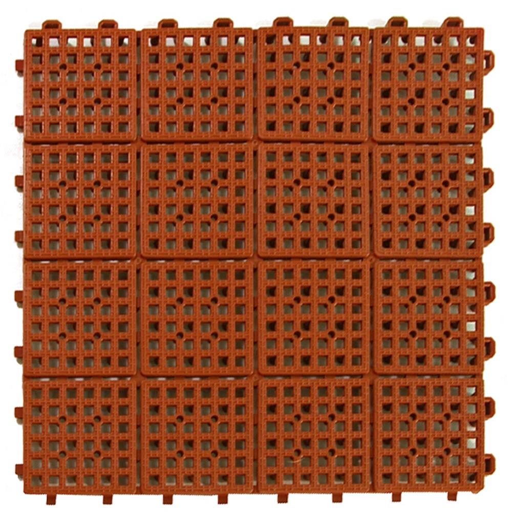 Greatmats PTA.5TCA30 Terracotta PVC Deck Tile