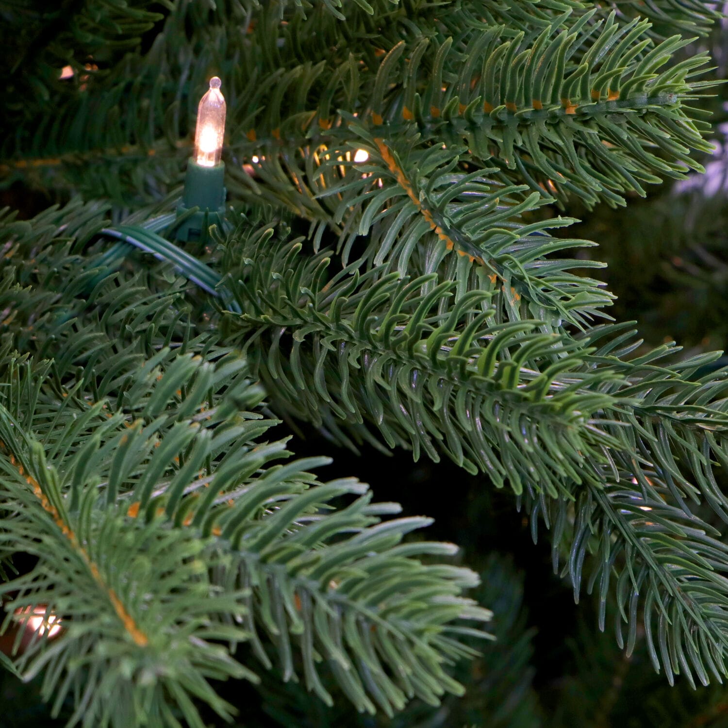 Asheville Pine 8-ft Artificial Christmas Tree with Warm White LED Lights