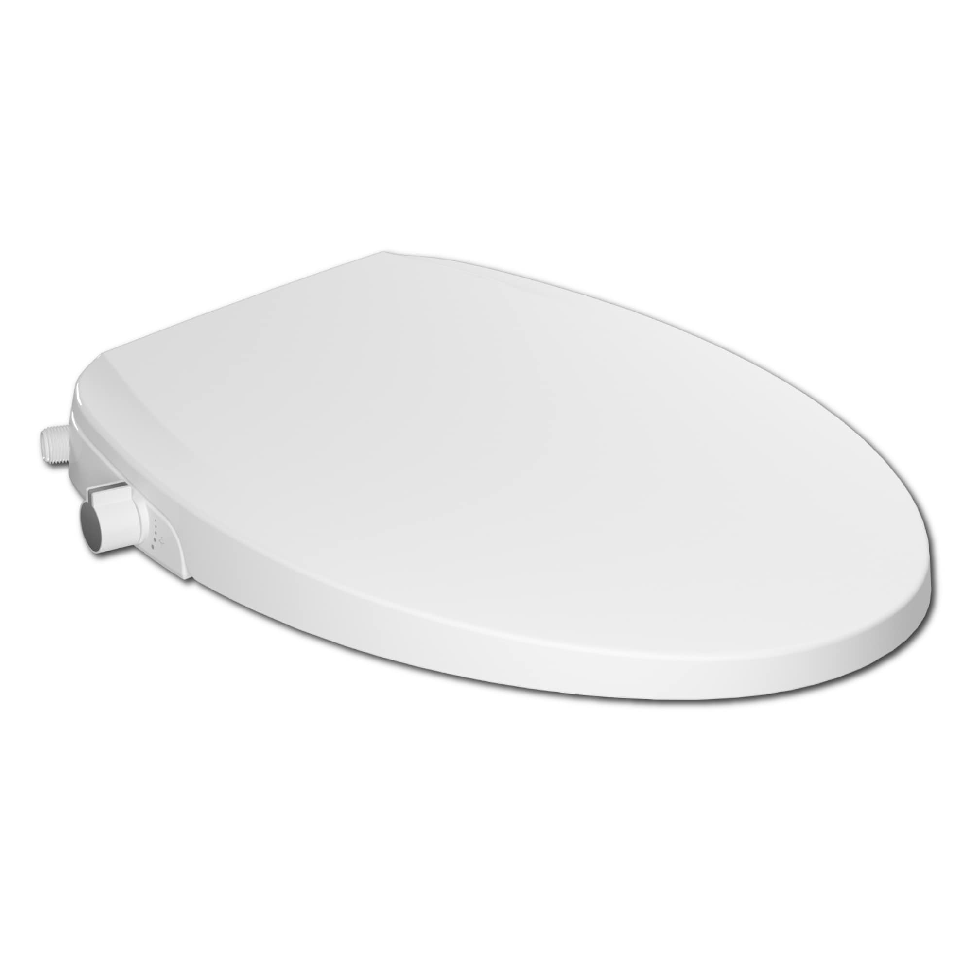 DELUXE LIVING BS0003 Plastic White Elongated Soft Close Bidet Toilet Seat