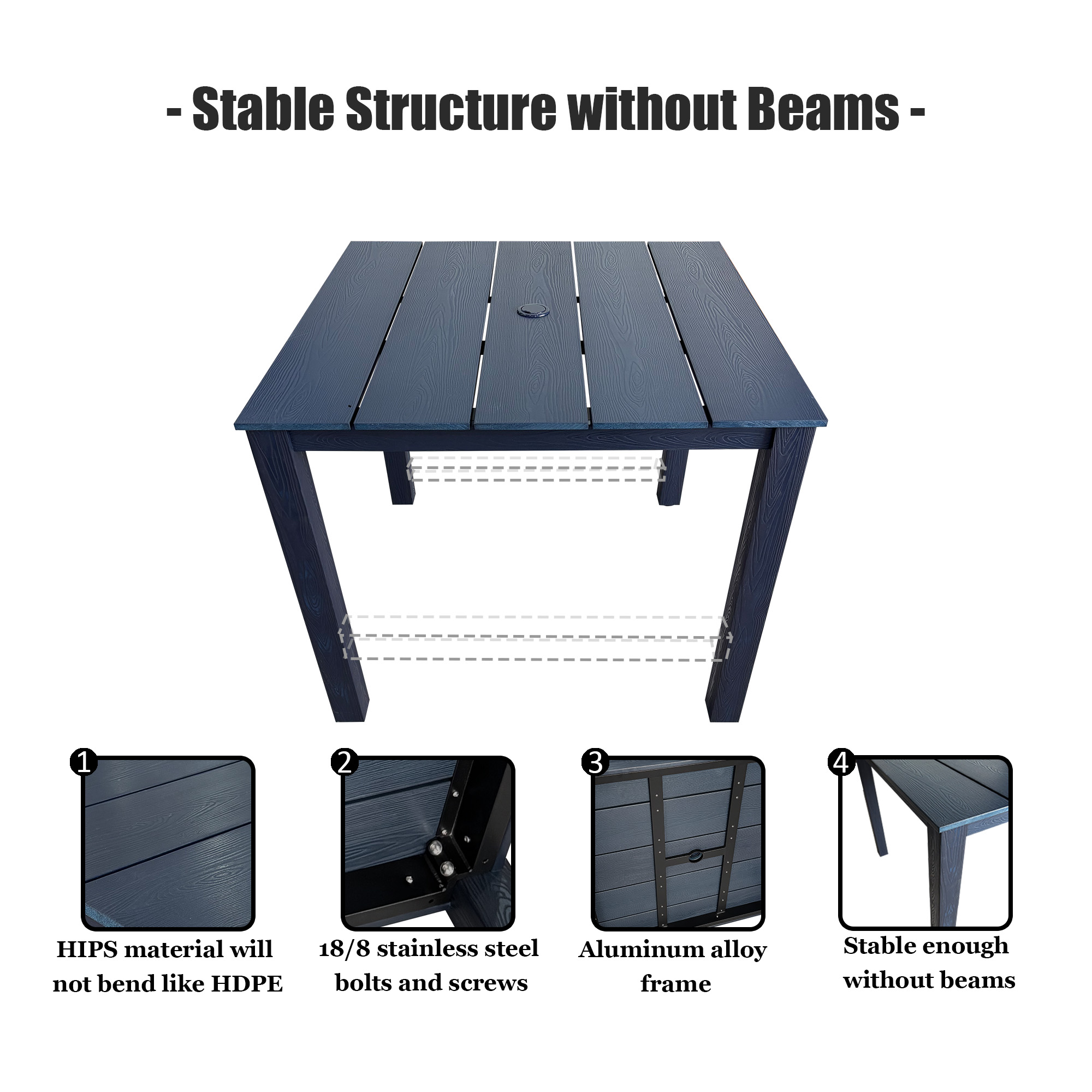 Fortune Candy EX036 Patio-Tables - View #4