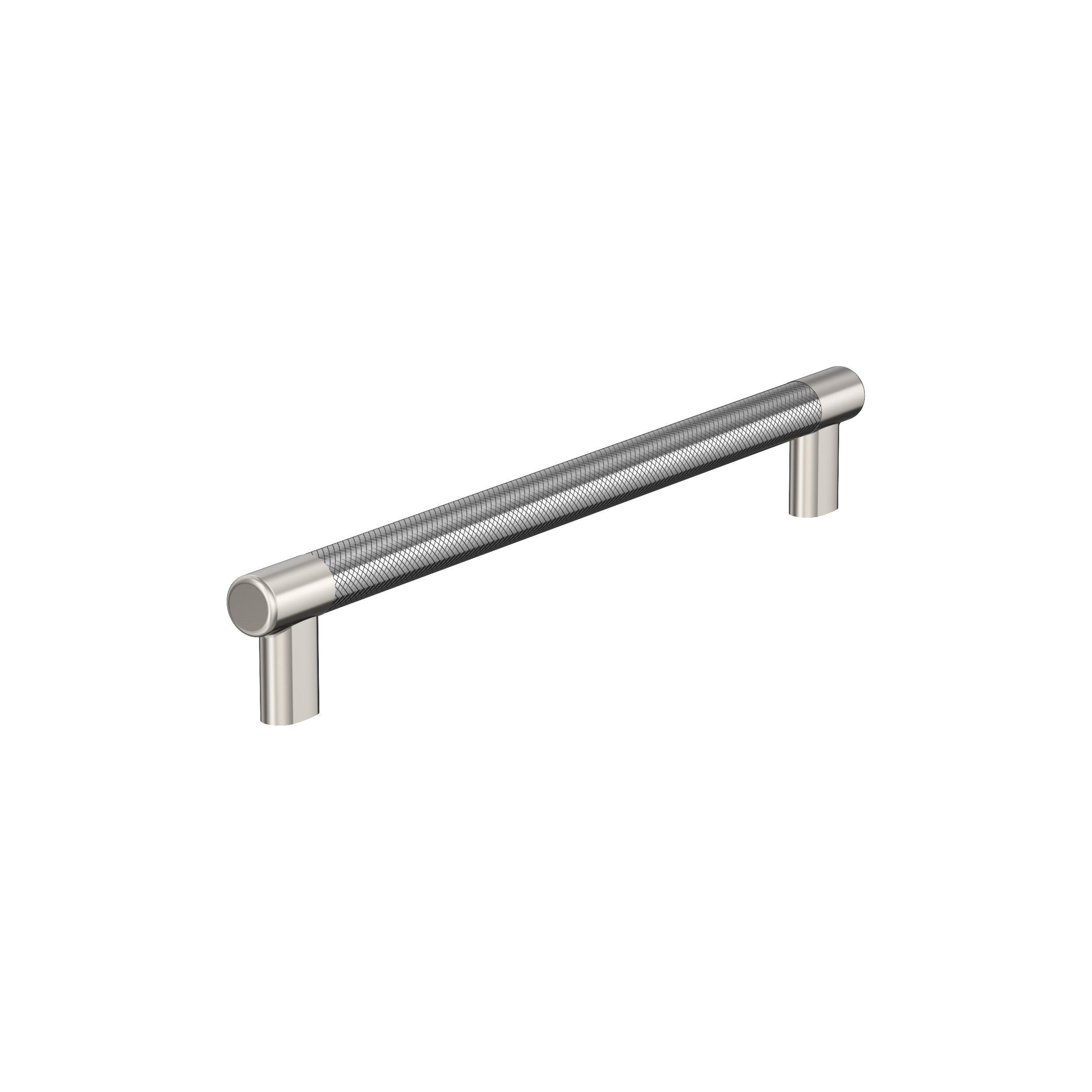 Amerock BP54040PNSS Esquire 12-in , 305mm Center to Center Polished Nickel/Stainless Steel Cylindrical Bar For Use on Appliances Drawer Pulls