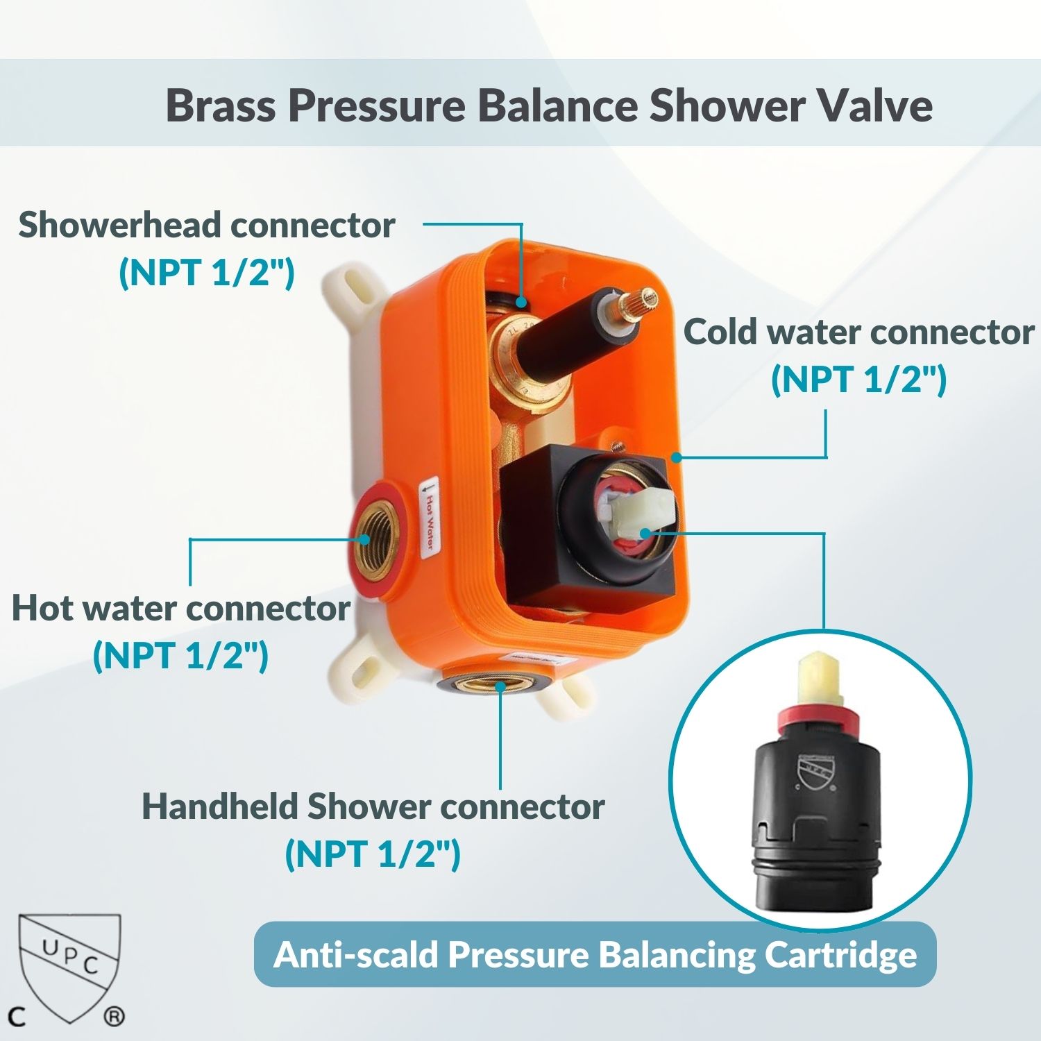 waterpar WPLO-SH13 Showerhead-Bar-Panels - View #10