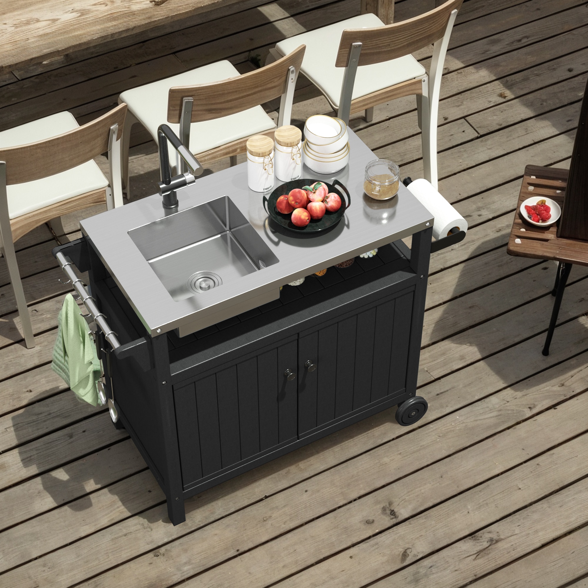 Poly furniture DC-SS06-BK Grill-Carts-Grill-Stands - View #3