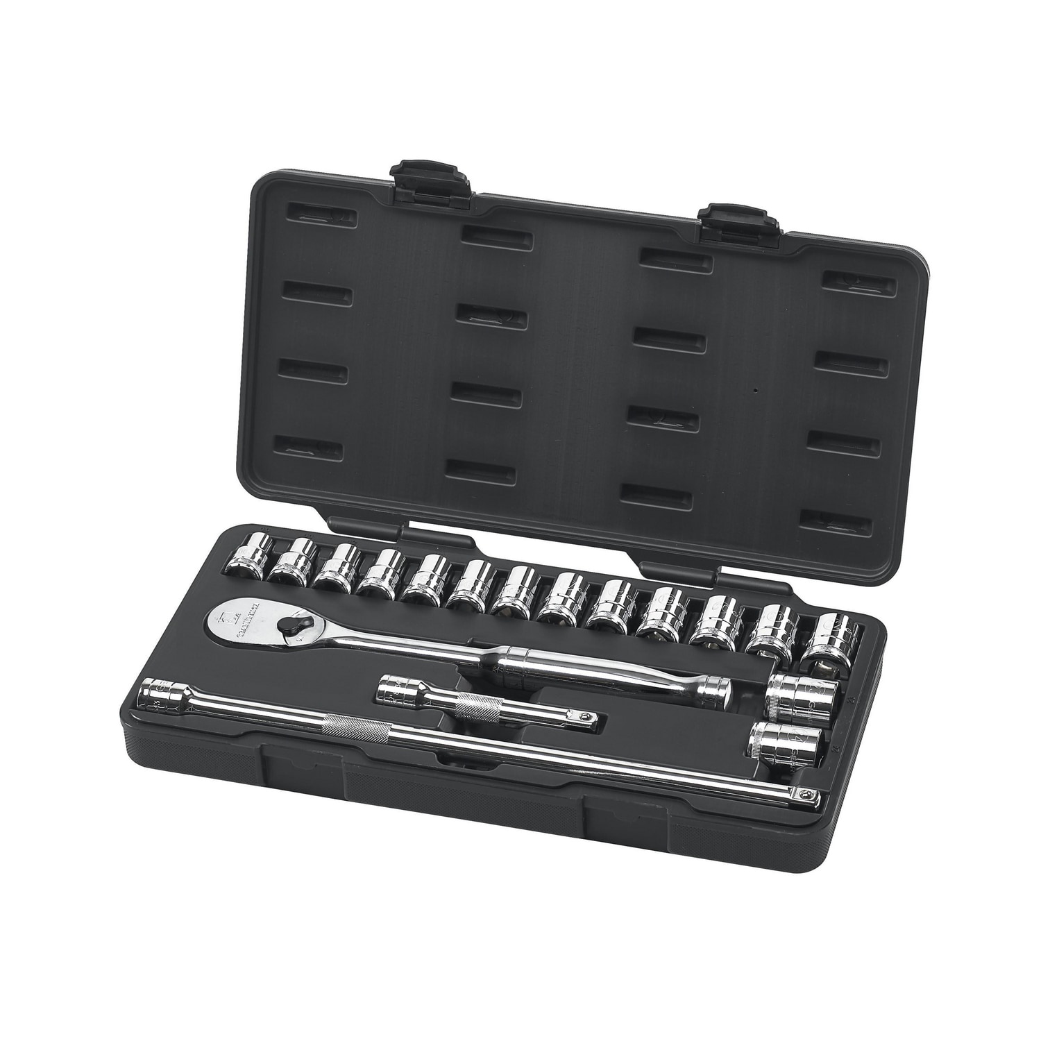 GEARWRENCH 18-Piece Metric 1/2-in Drive 6-point Set Shallow