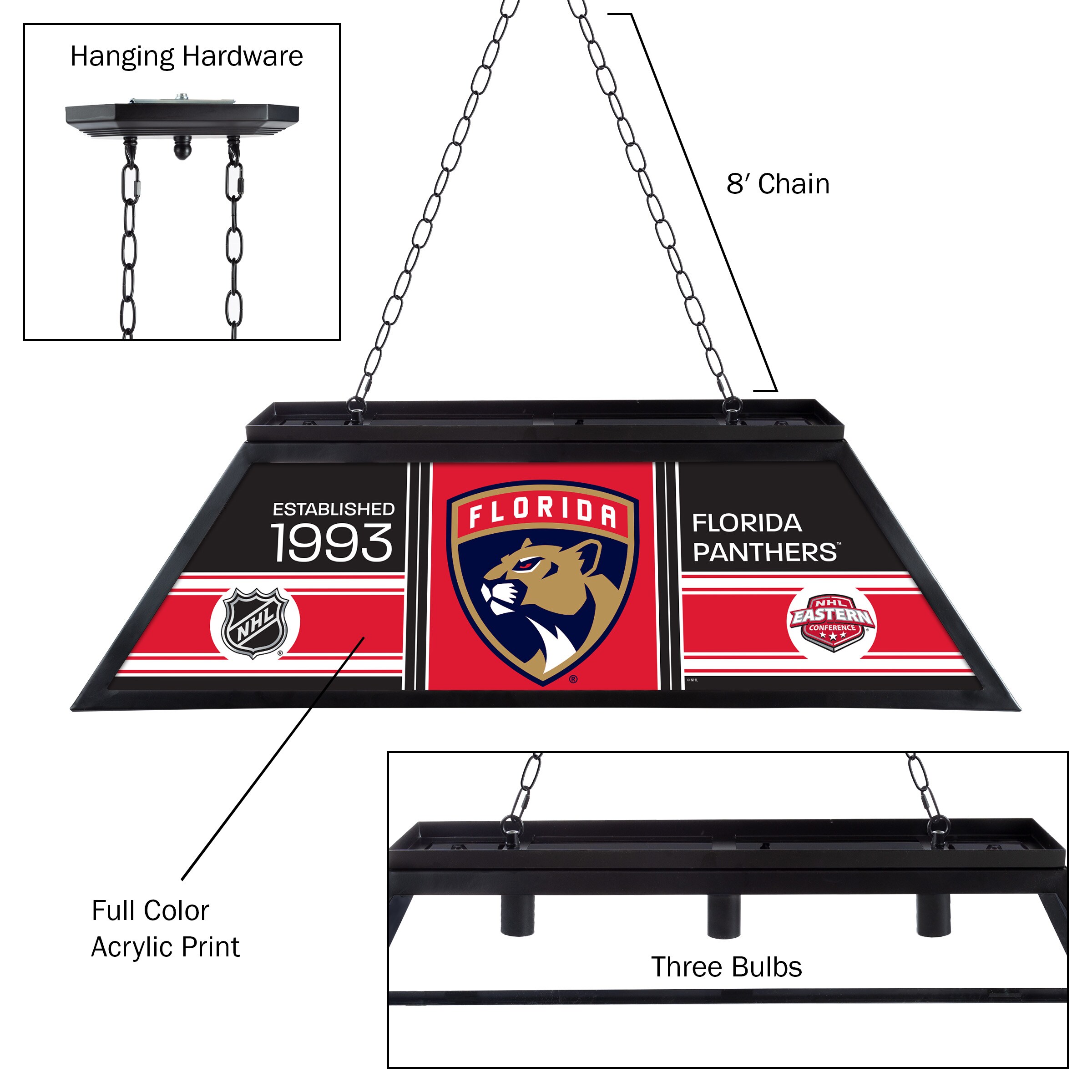 Trademark Gameroom NHL4400-FP-PCH Pool-Table-Lighting - View #4