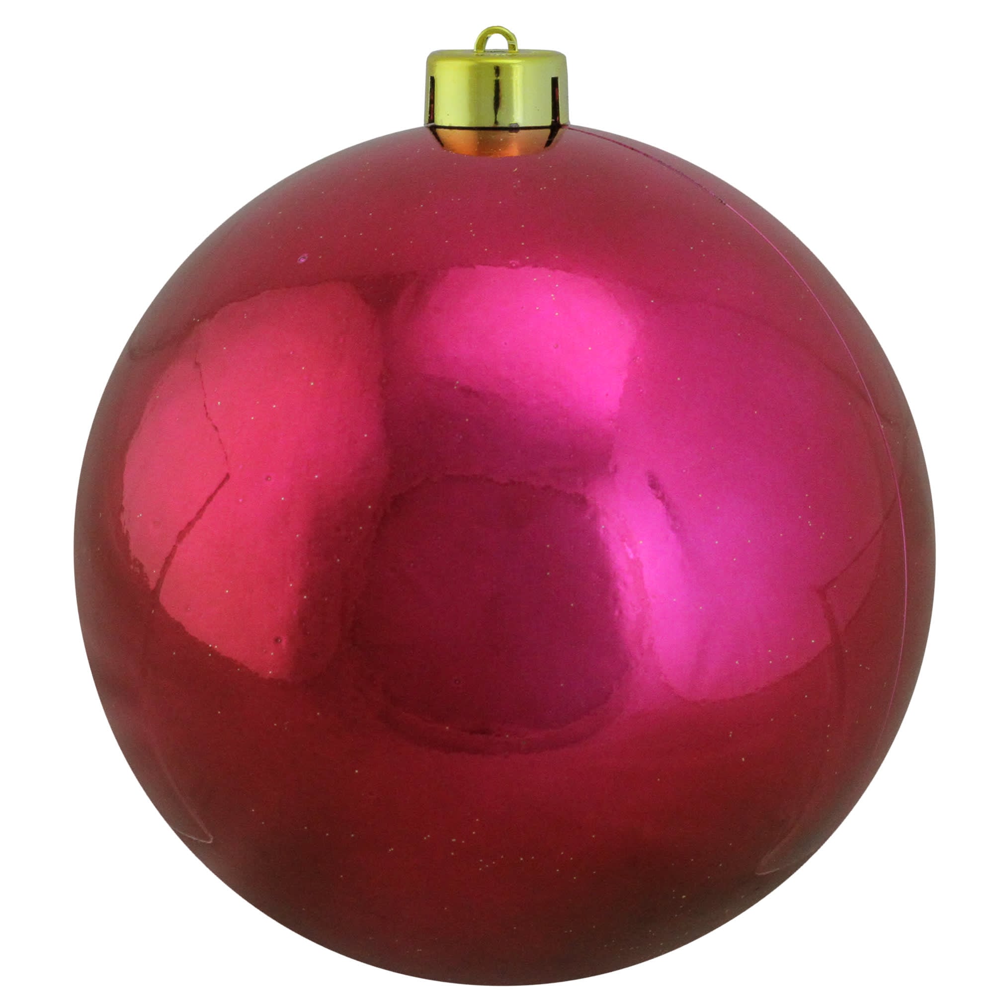 Northlight - Shiny Burgundy Red Shatterproof Christmas Ball Ornament 6 inch (150mm)