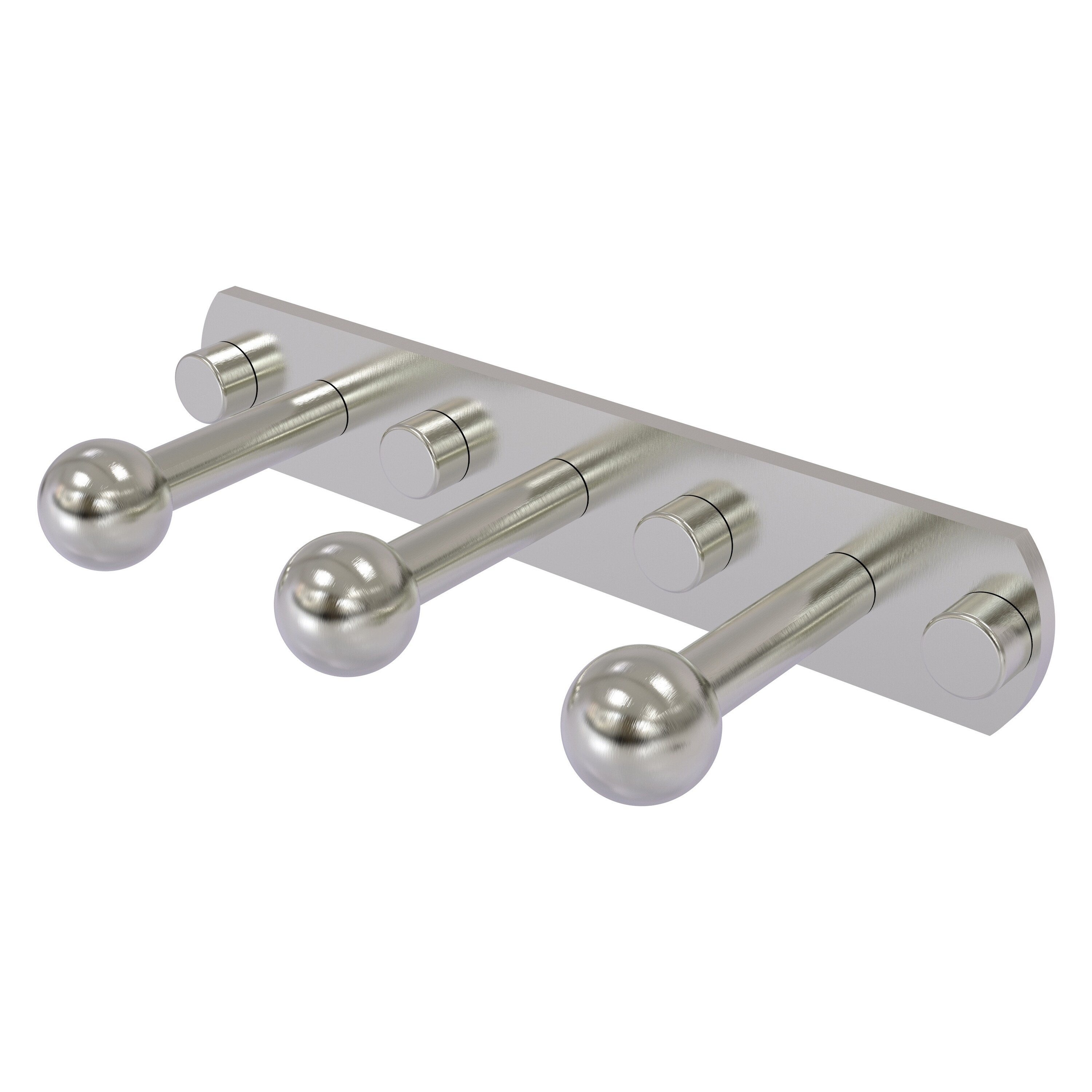 Allied Brass P1000-20-3-SN Prestige Skyline Satin Nickel Triple -Hook Wall mount Towel Hook