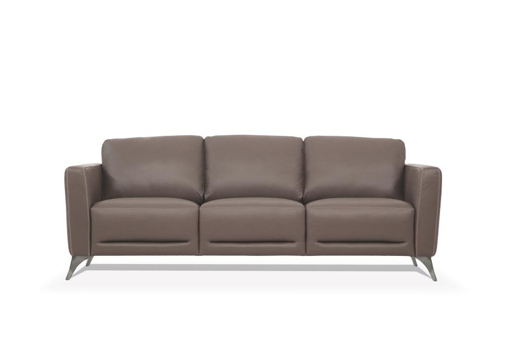 ACME FURNITURE Malaga Modern Taupe Leather Sofa in the Couches, Sofas &  Loveseats department at Lowes.com