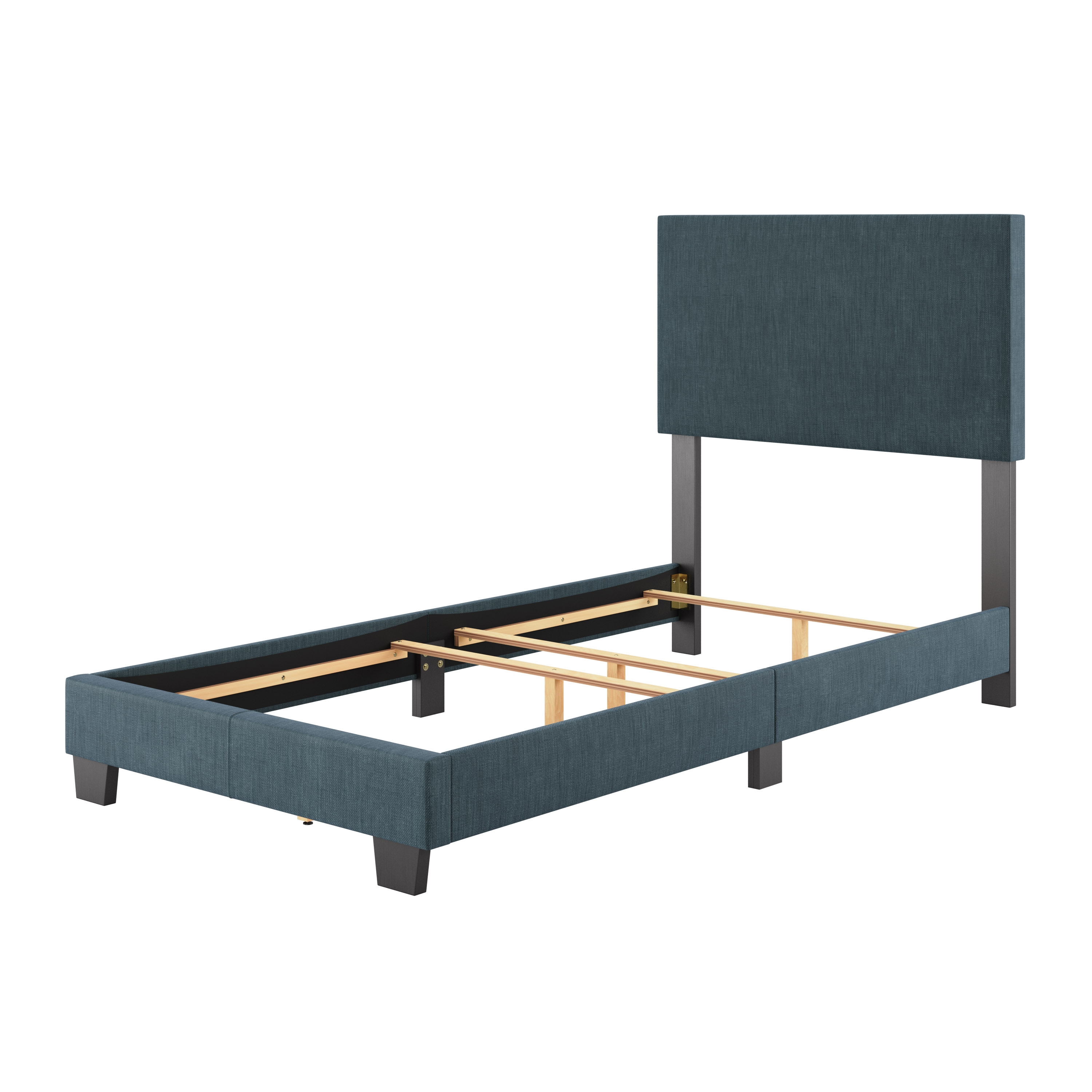 Celeste Twin Upholstered Wood Frame Bed with Drawer
