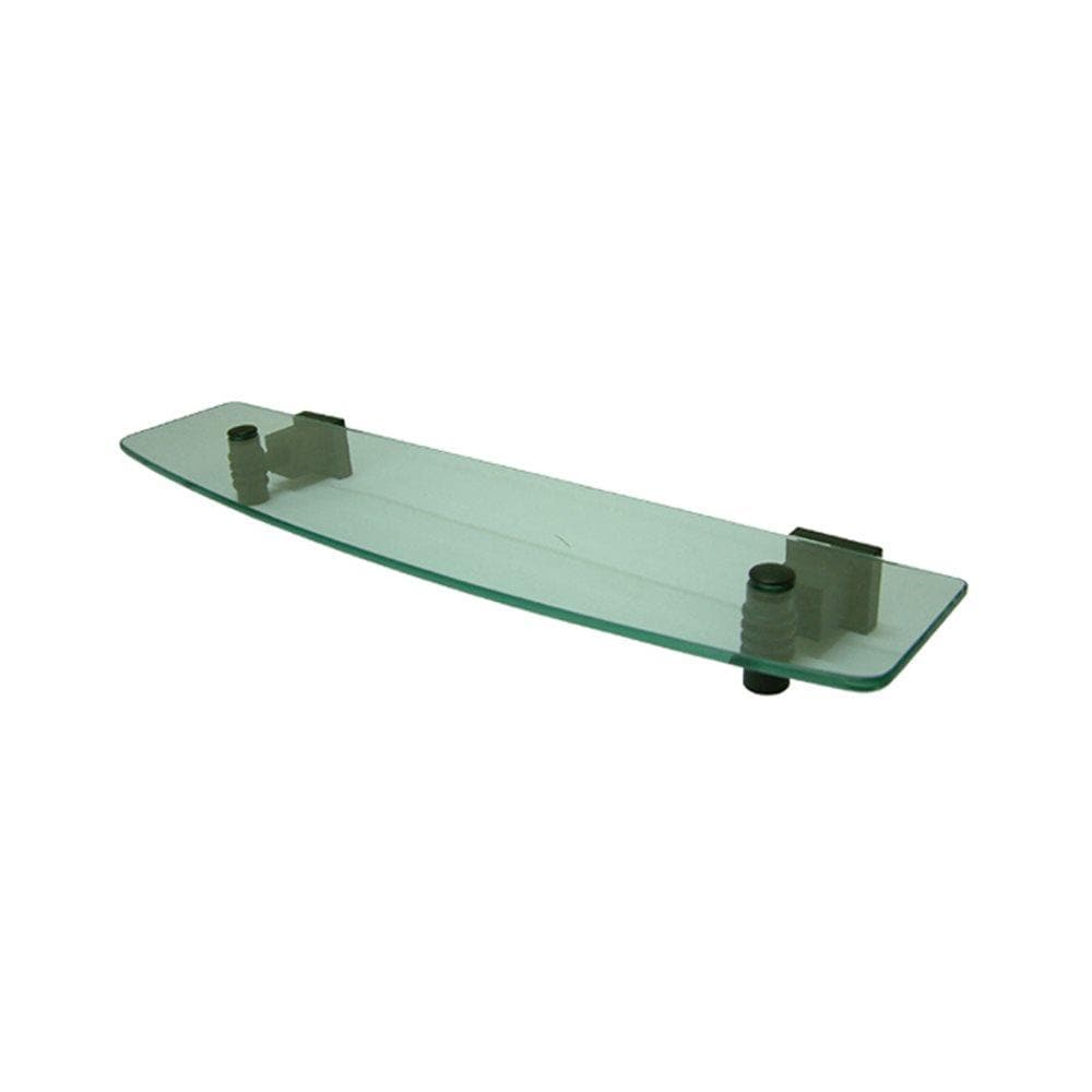 Elements of Design EBAH4649ORB Fortress Oil Rubbed Bronze 1-Tier Glass Wall Mount Bathroom Shelf (20-in x 5.75-in)