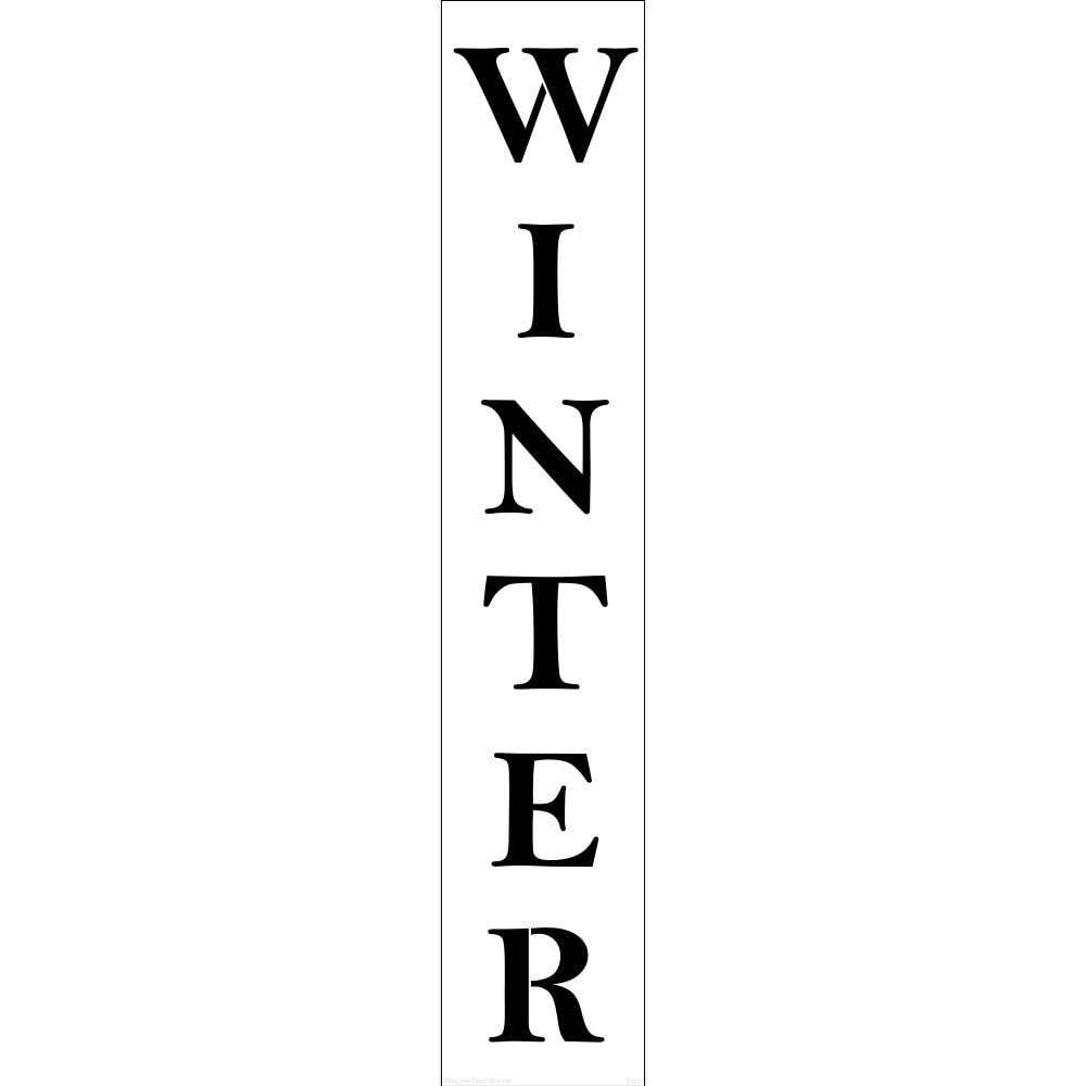 Large 11 X 17 Adhesive Stencils In Winter Designs, 6 Pack –