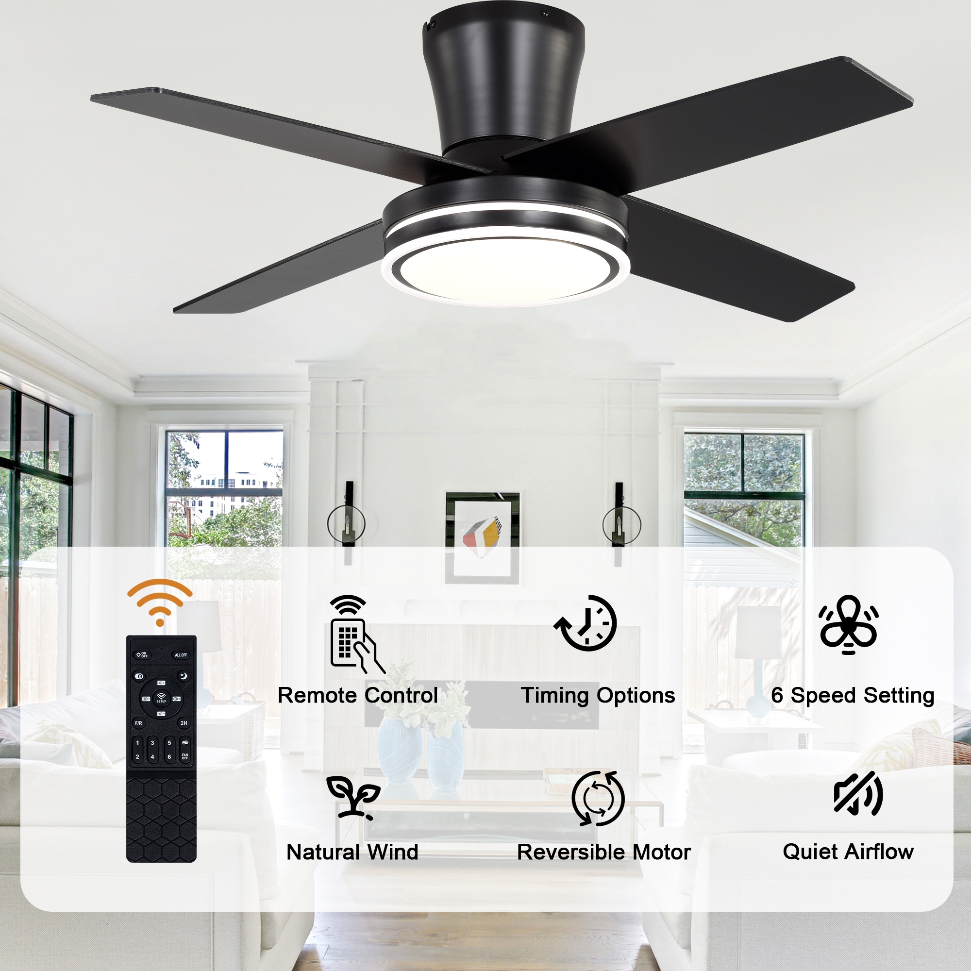 Bella Depot DCFSD4401-BR Ceiling-Fans - View #5