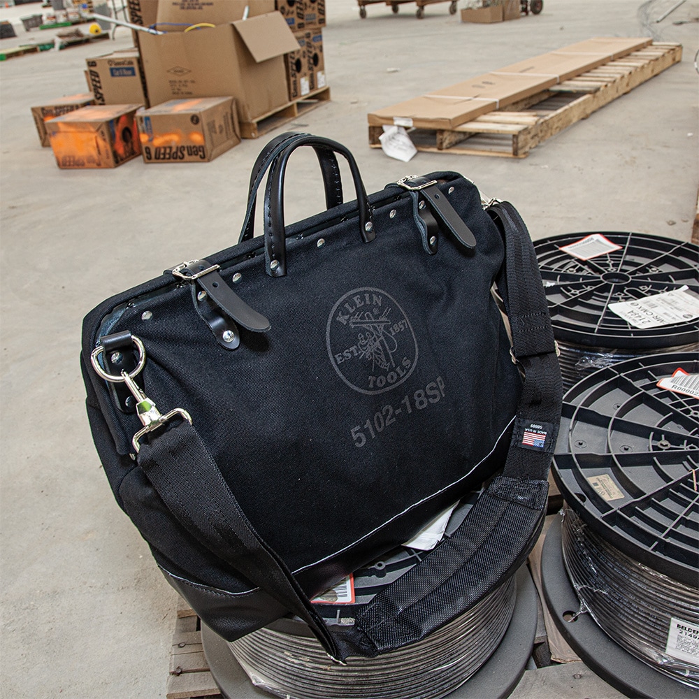 Klein Tools Deluxe Black Canvas 18-in Buckle Tool Bag 510218SPBLK simolary.com 19 Klein Tools Deluxe Black Canvas 18-in Buckle Tool Bag 510218SPBLK Simolary simolary.com 19