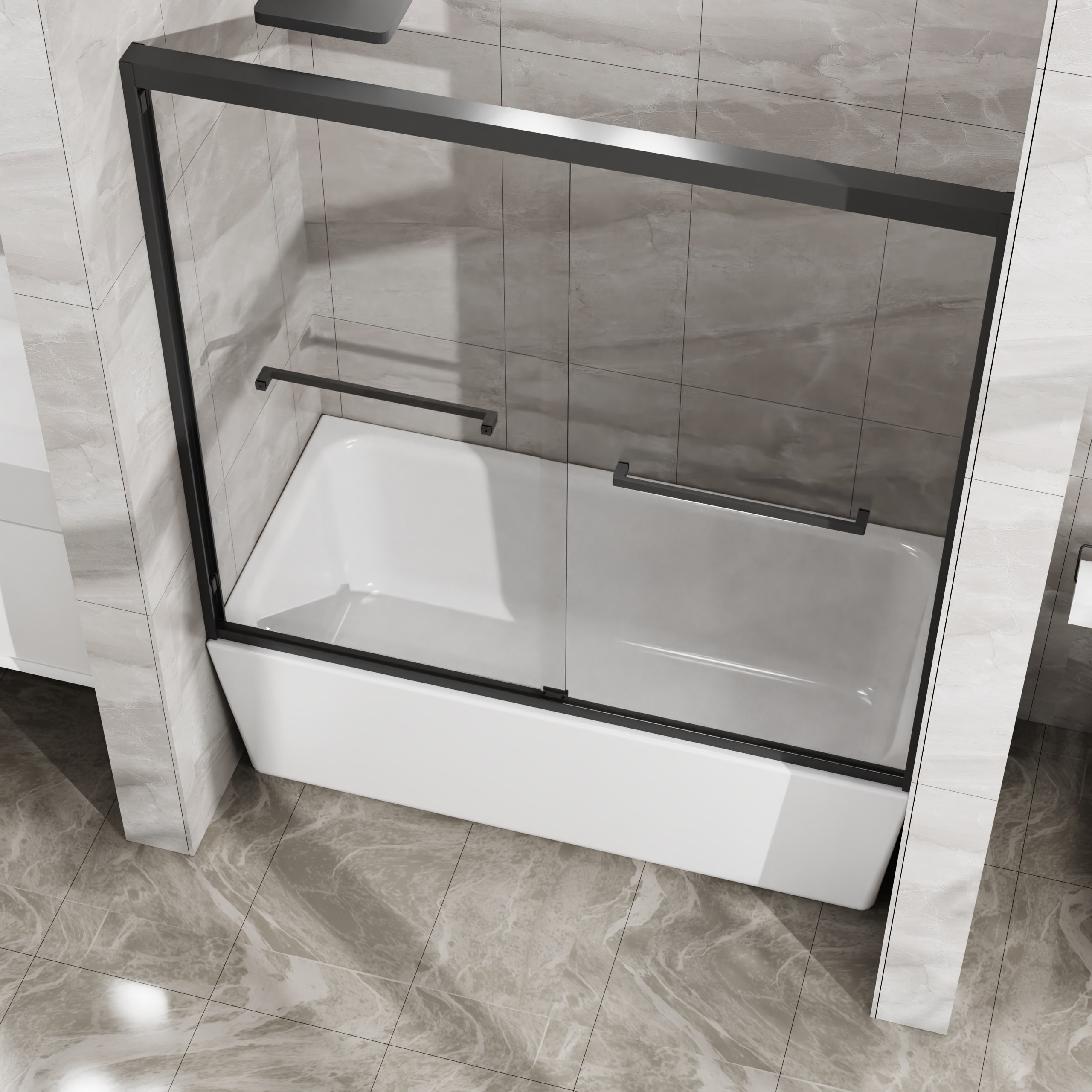 WELLFOR DTG-BAS110MB Shower-Doors - View #4
