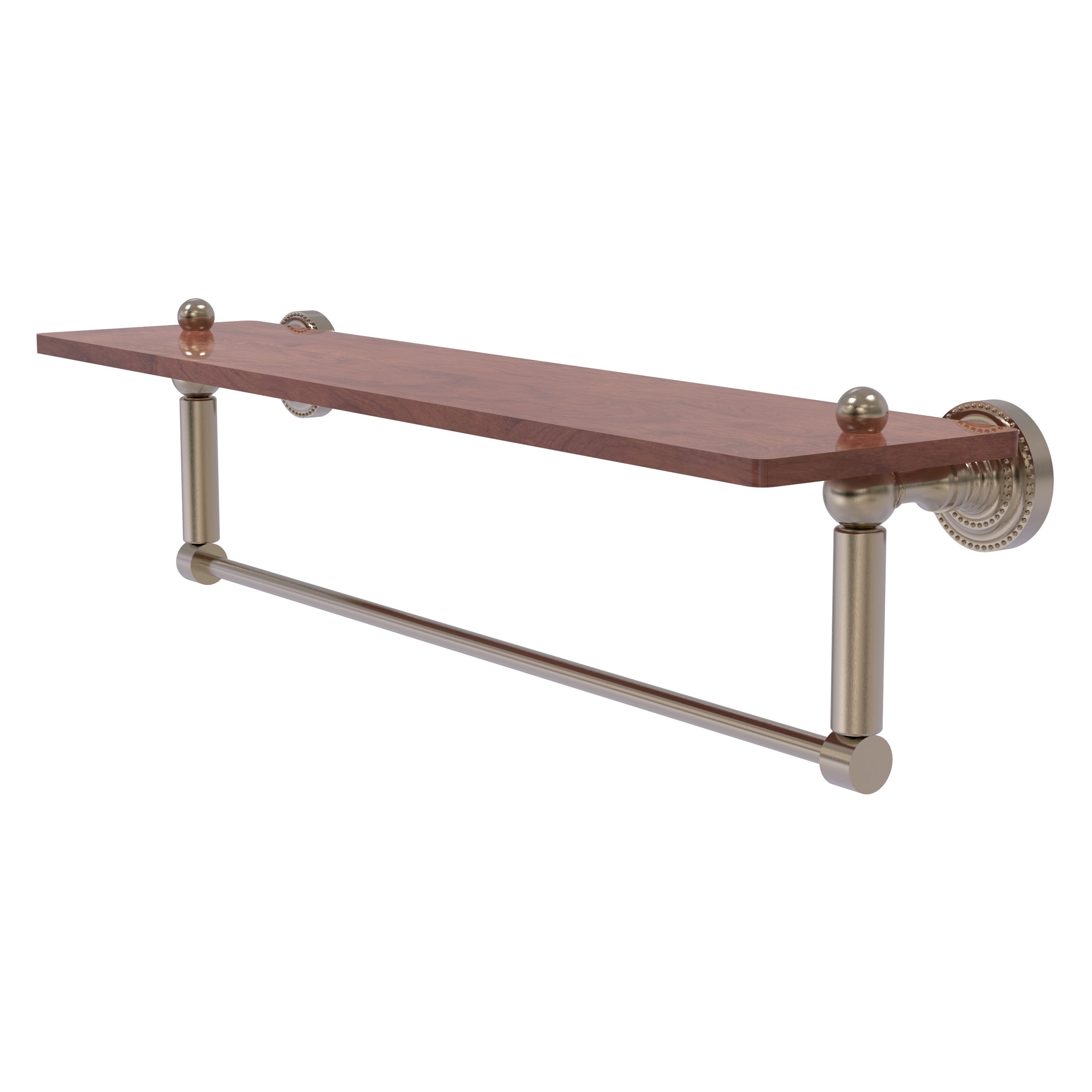 Allied Brass DT-1TB-22-IRW-PEW Dottingham Antique Pewter Wall mount Bathroom Shelf ( 22-in x 4-in x 5-in )
