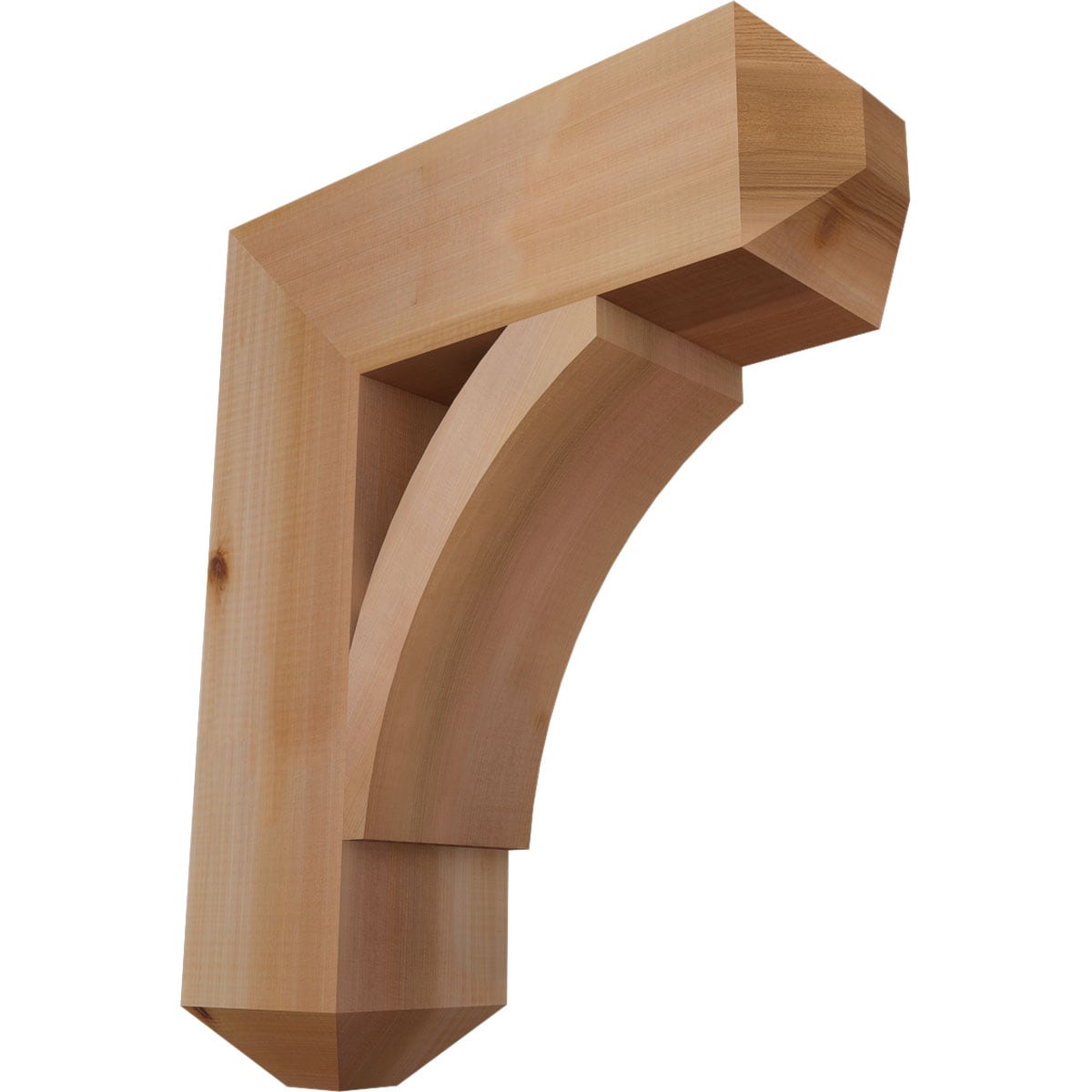 Ekena Millwork BKT06X20X24THR04SWR Thorton craftsman smooth 5-1/2-in x 20-in x 24-in Western red cedar Brown Wood Standard bracket