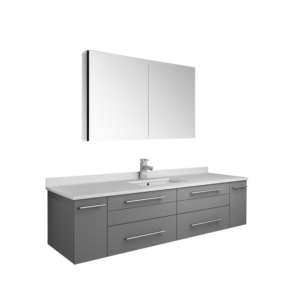 Fresca FVN6160GR-UNS Bath-Vanity-Combo - View #2