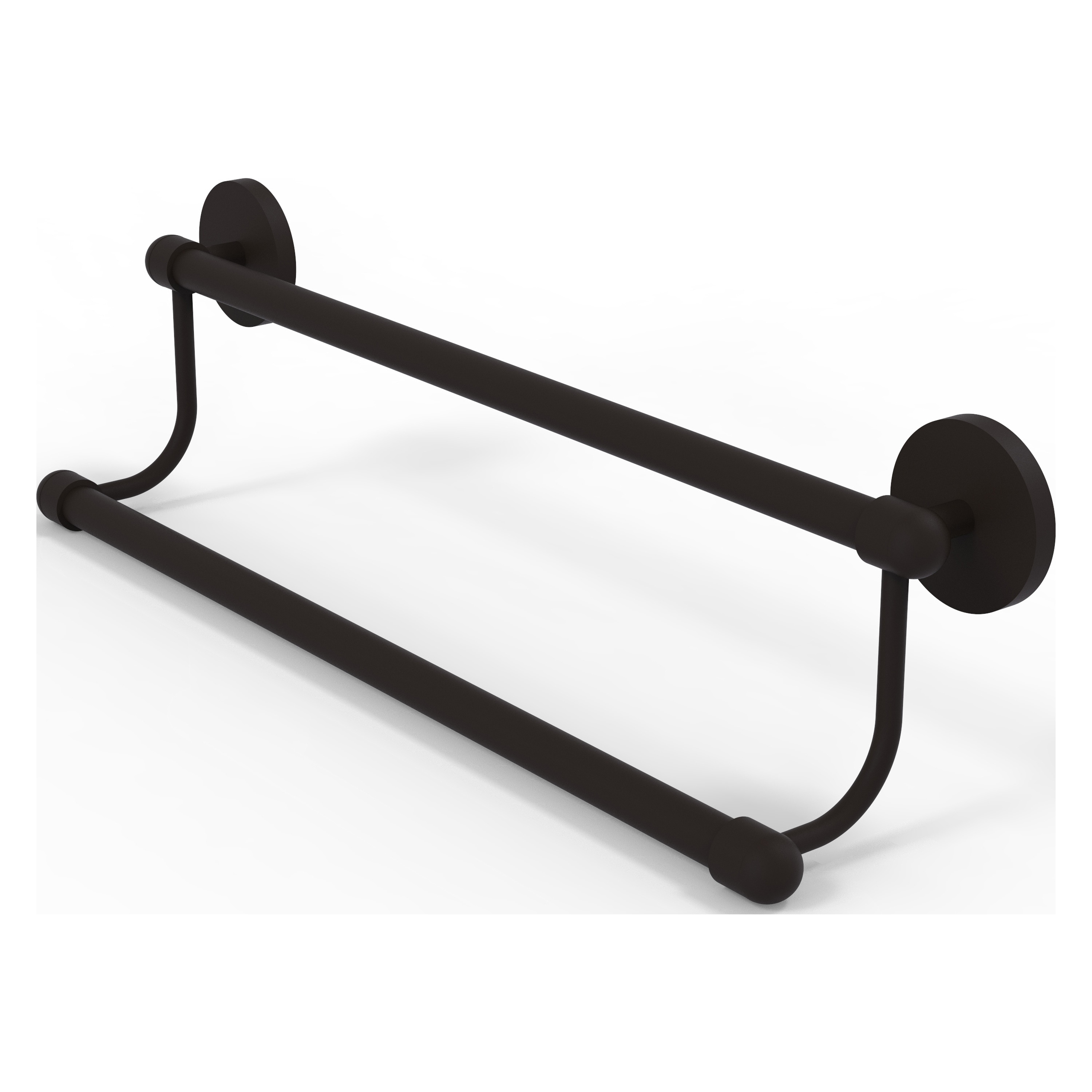 Allied Brass TA-72/18-ORB Tango 18-in double Oil-rubbed bronze Wall mount Double Towel Bar