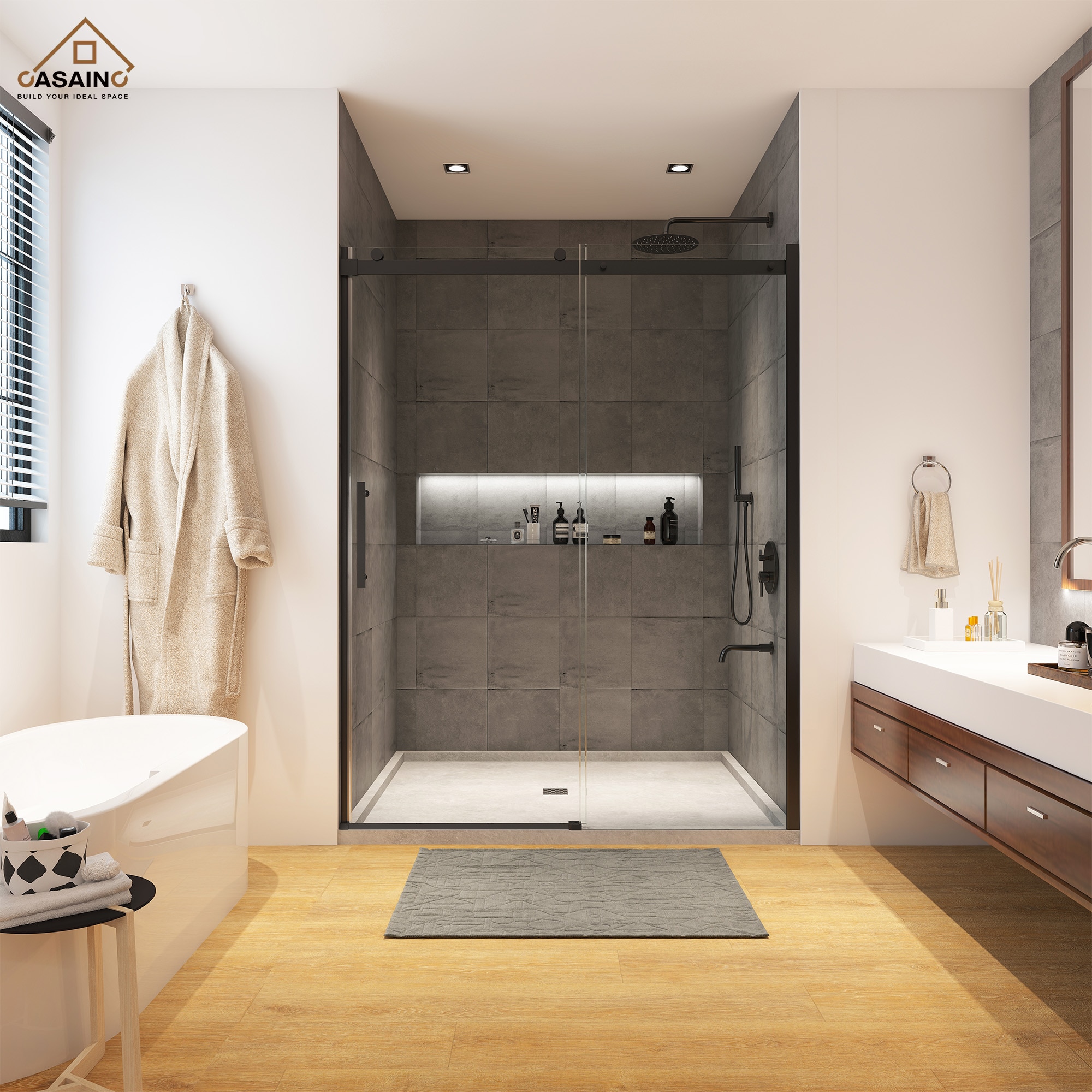 CASAINC SL-TL-C-T102 Shower-Doors - View #3