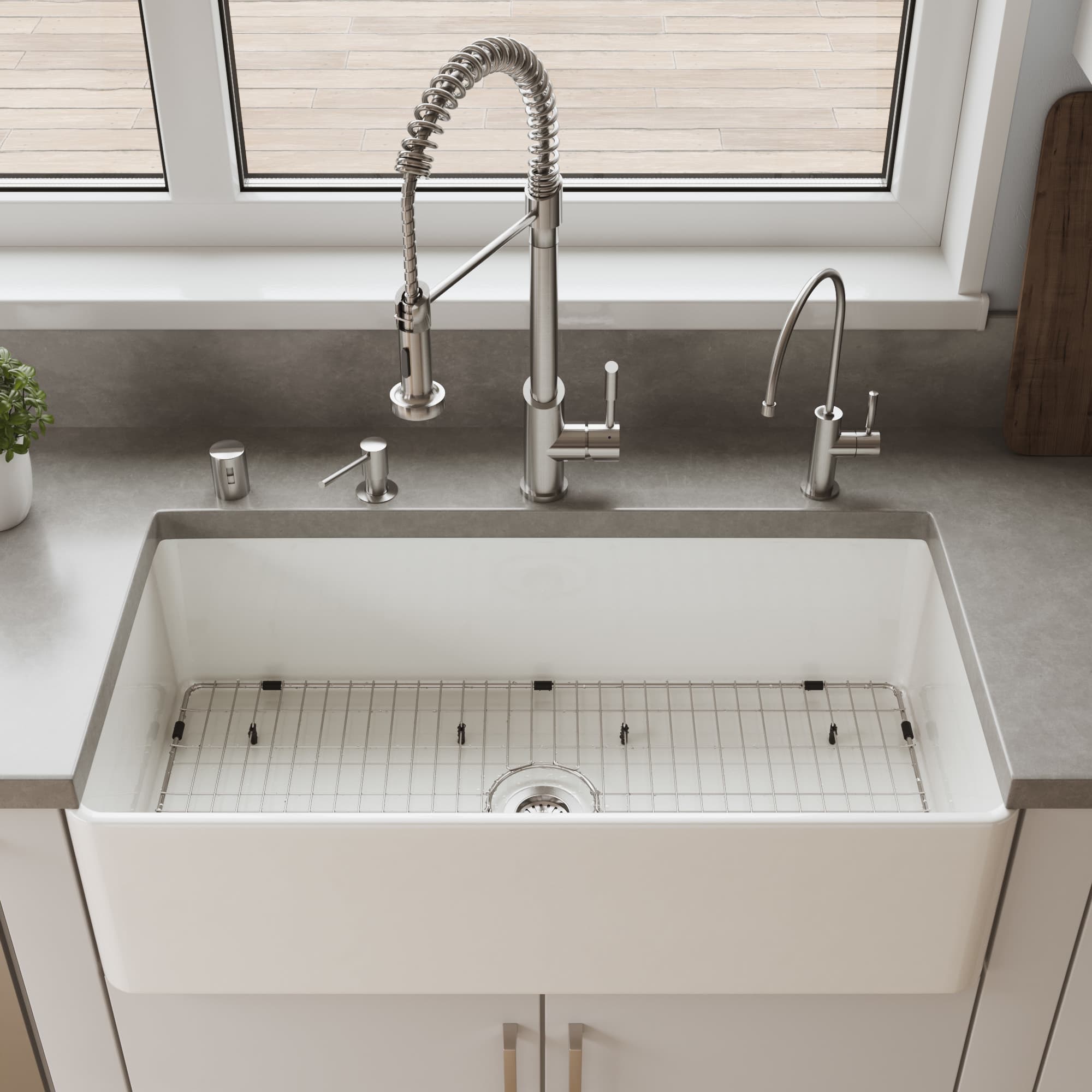 ALFI ABF3618-W Kitchen-Sinks - View #3