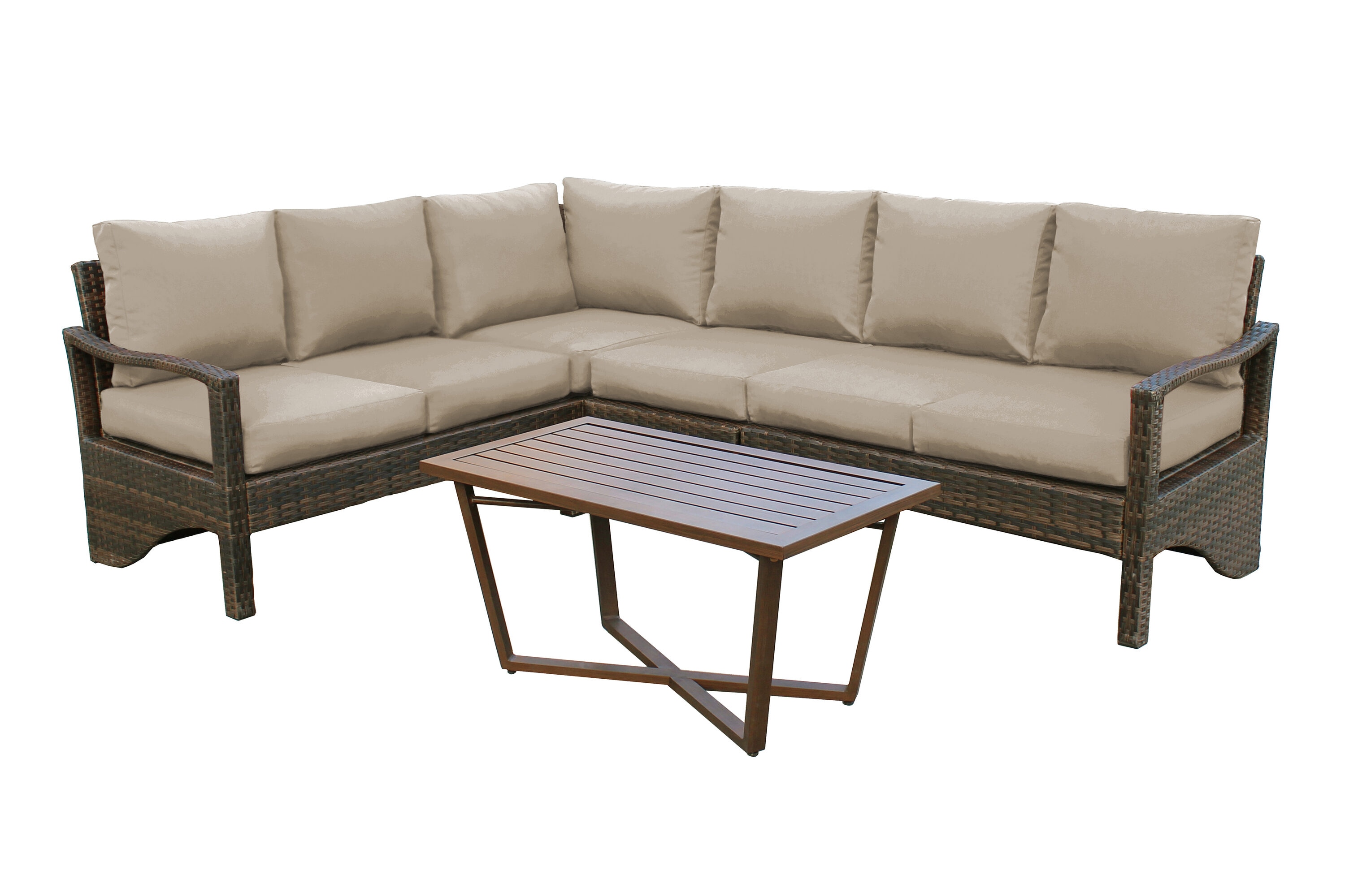 Leisure Made 437409-TAN Patio-Sofas-Daybeds - View #6