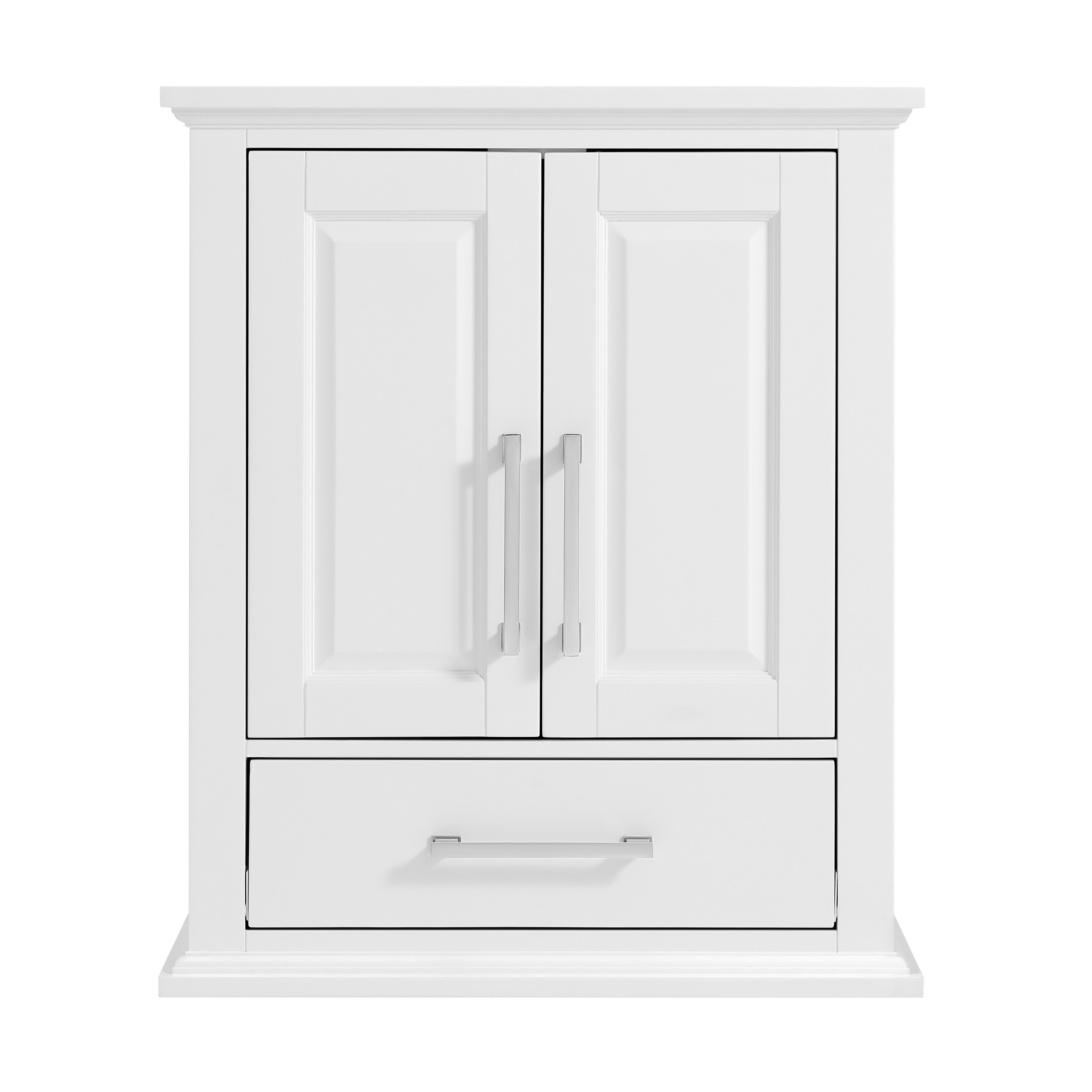 allen + roth Brookview 24-in x 29-in x 10-in White Soft Close Bathroom ...