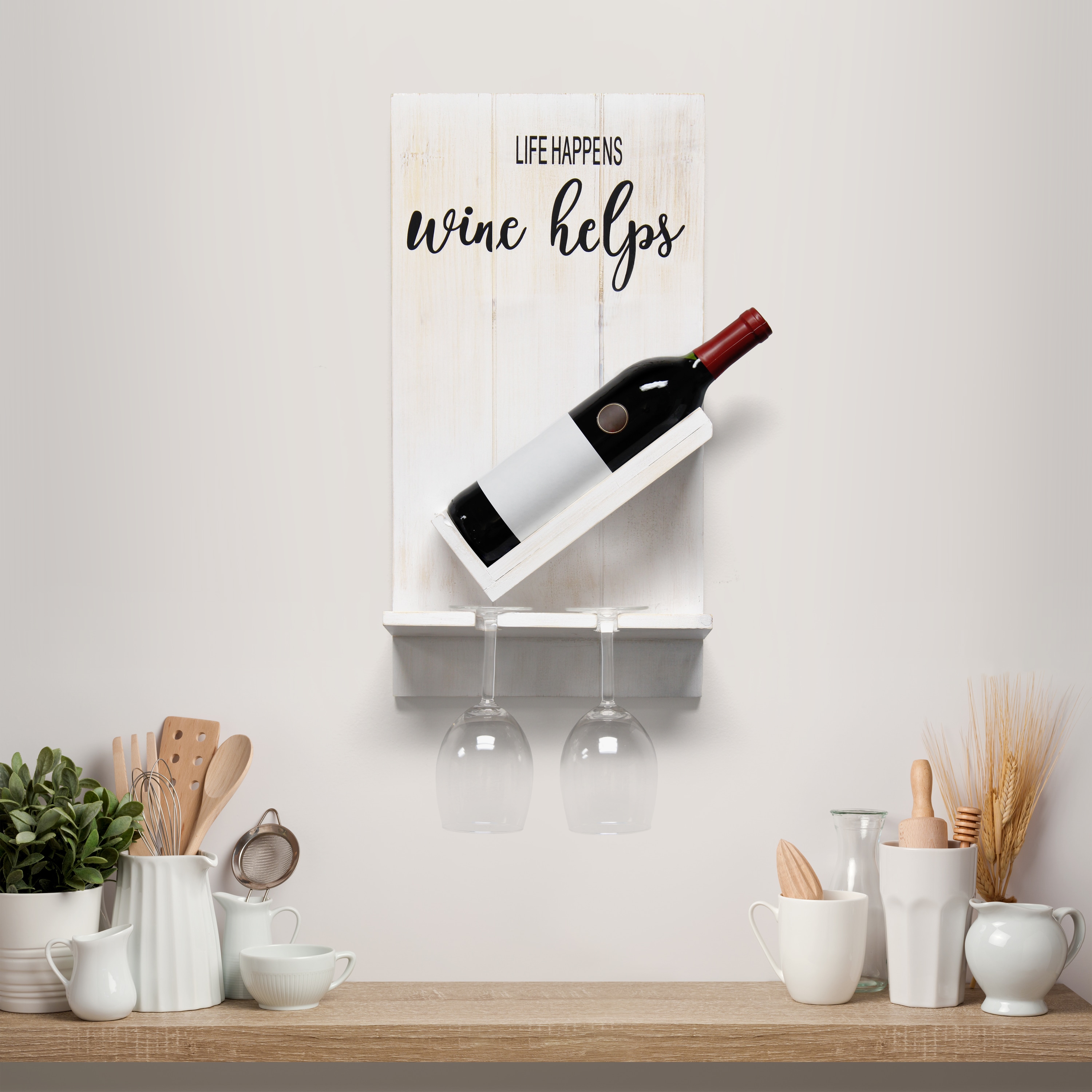 Elegant Designs HG1016-WWH Wine-Racks - View #4