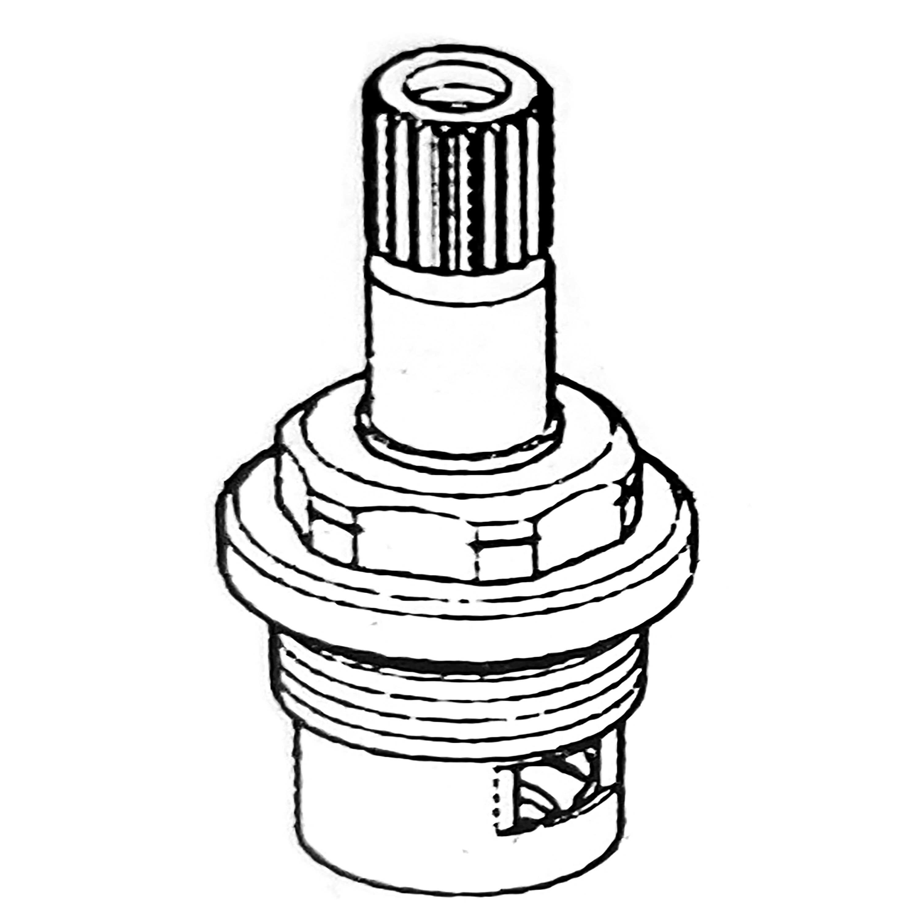 GROHE 48244000 MNPT x MNPT Brass Diverter valve