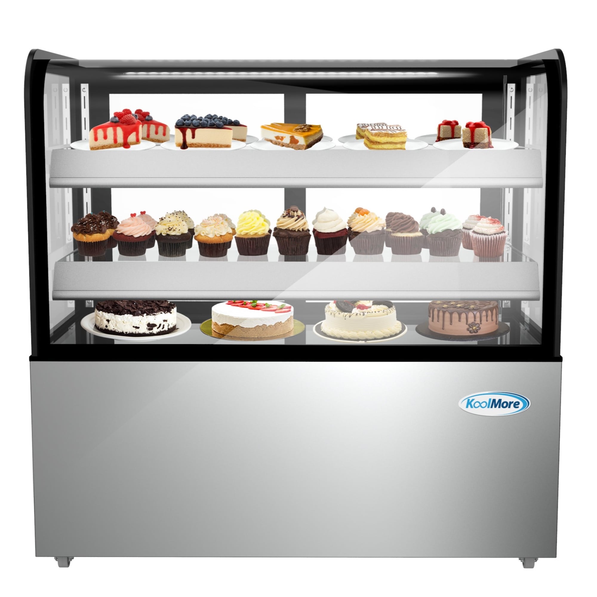KoolMore RBD-48SS 13-cu ft Commercial Refrigerators 1 Glass -Door Merchandiser ( Stainless Steel )