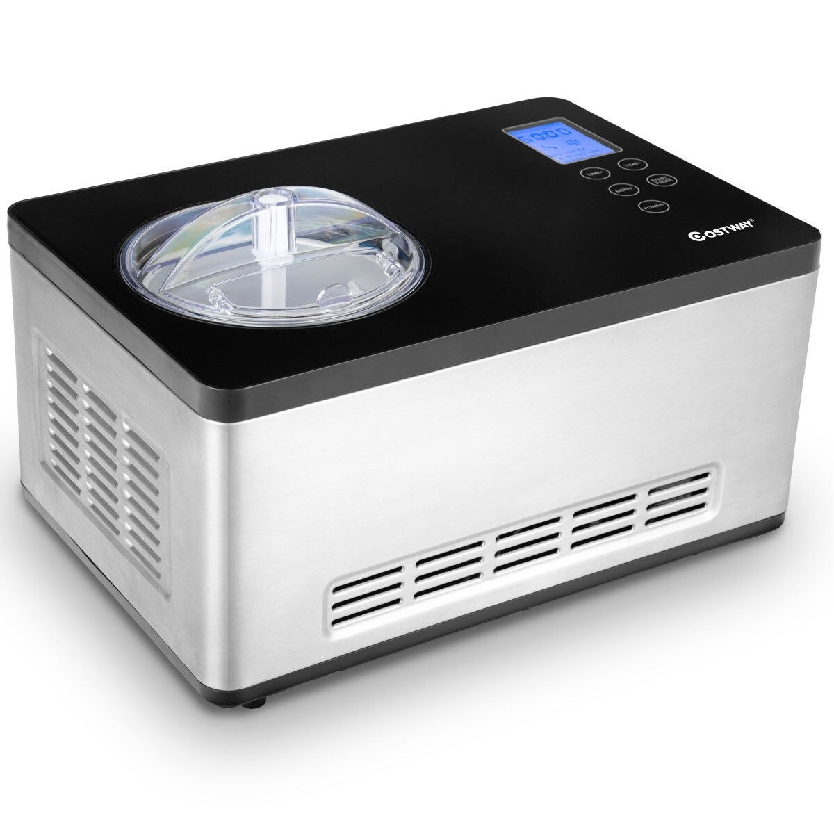 CASAINC 2.1 Quart Ice Cream Maker with LCD Timer Control in the Ice department at Lowes.com