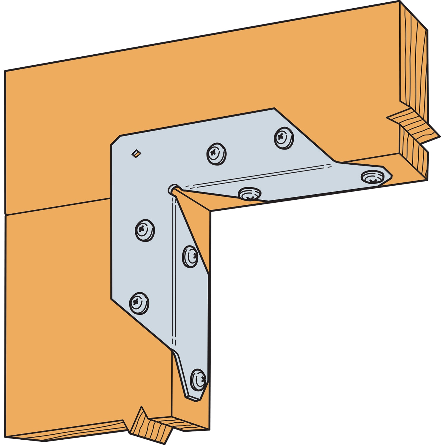 Simpson Strong-Tie Rigid Tie 1.434-in x 5.563-in 16-Gauge 