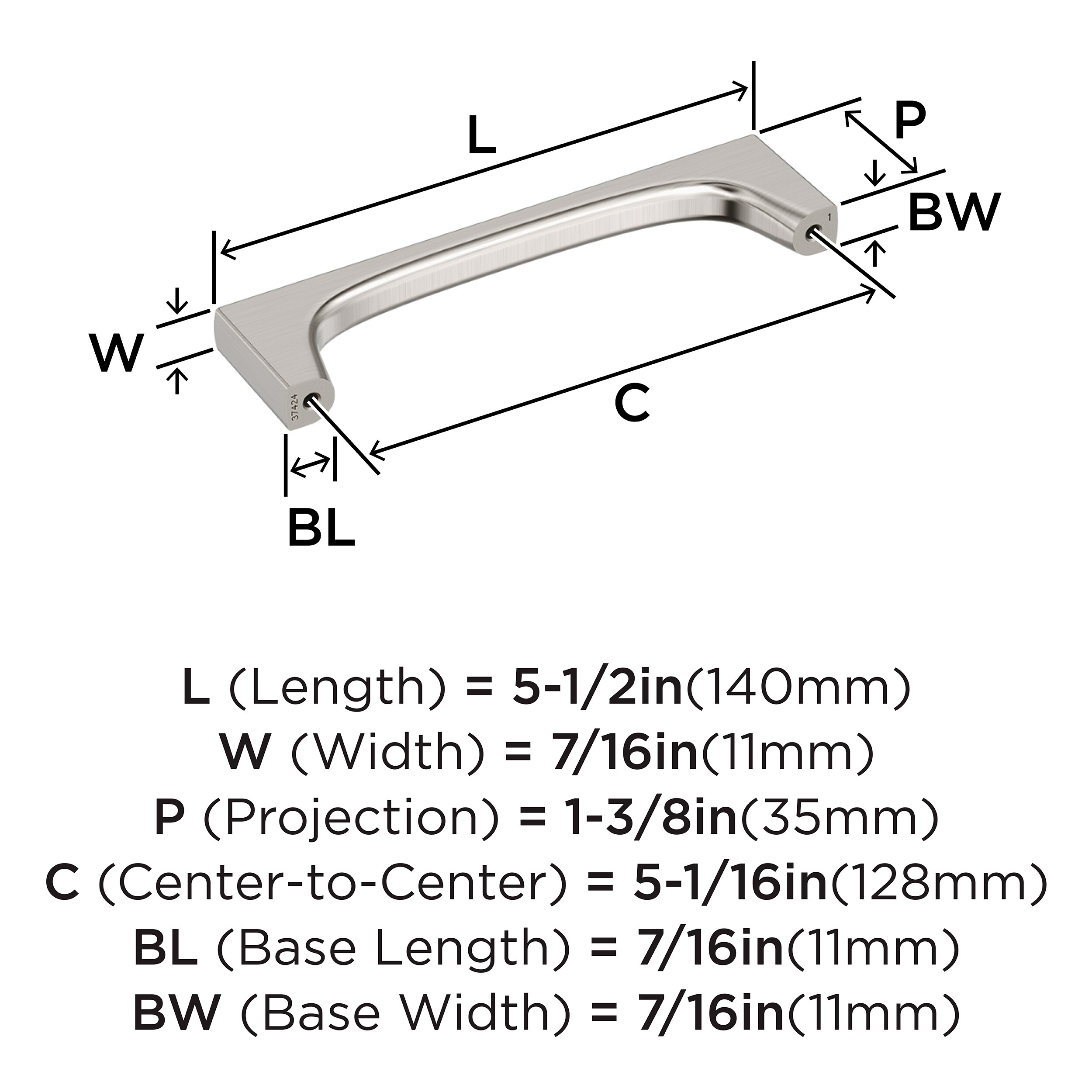 Amerock BP37424G10 Cabinet-Pulls - View #4
