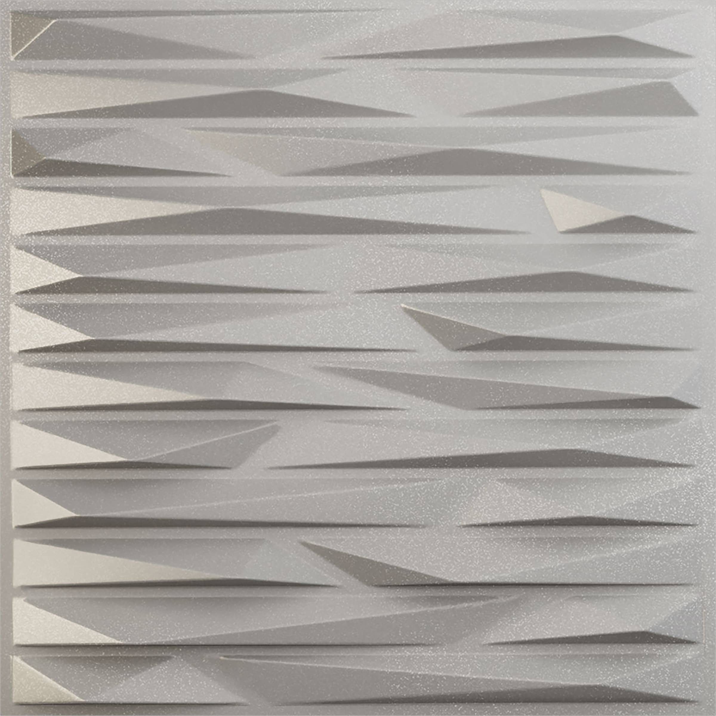 Ekena Millwork WP20X20ENASV-CASE-12 19-5/8-in x 19-5/8-in Embossed Paintable/Stainable Silver PVC Wall Panel ( 12 -Pack, Covers